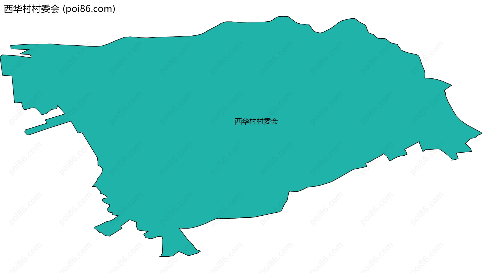 西华村村委会边界地图