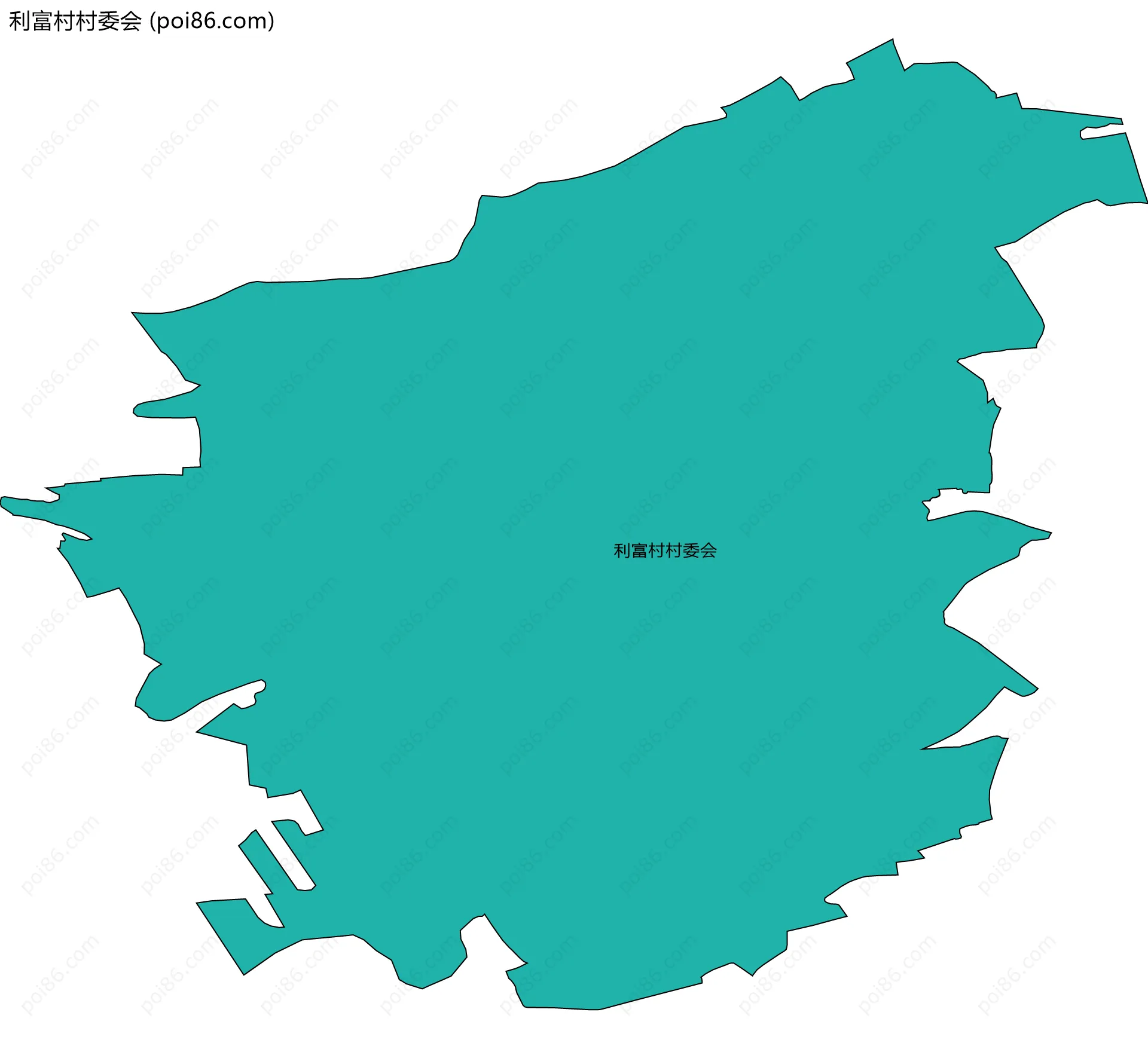 利富村村委会边界地图