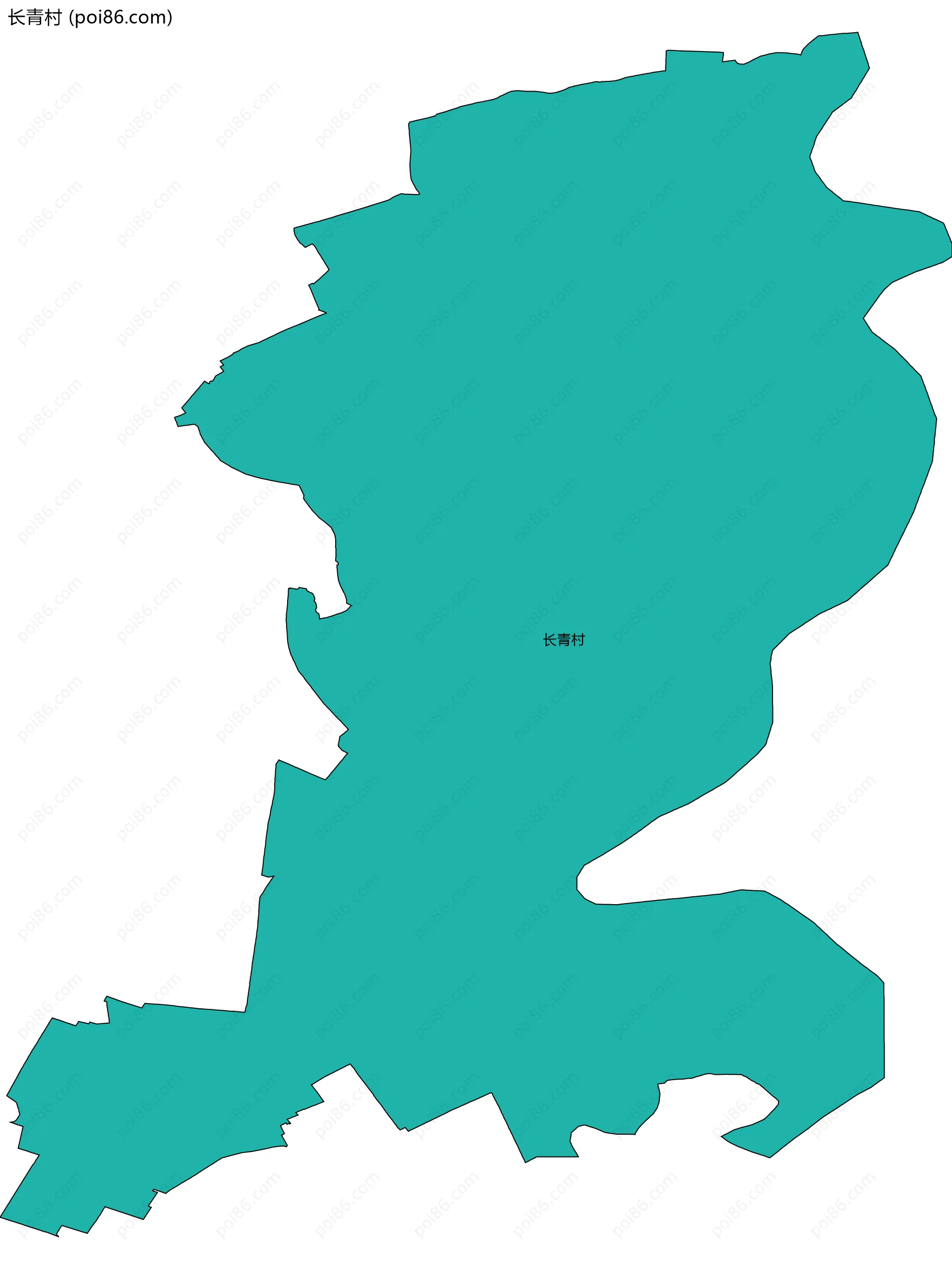 长青村边界地图