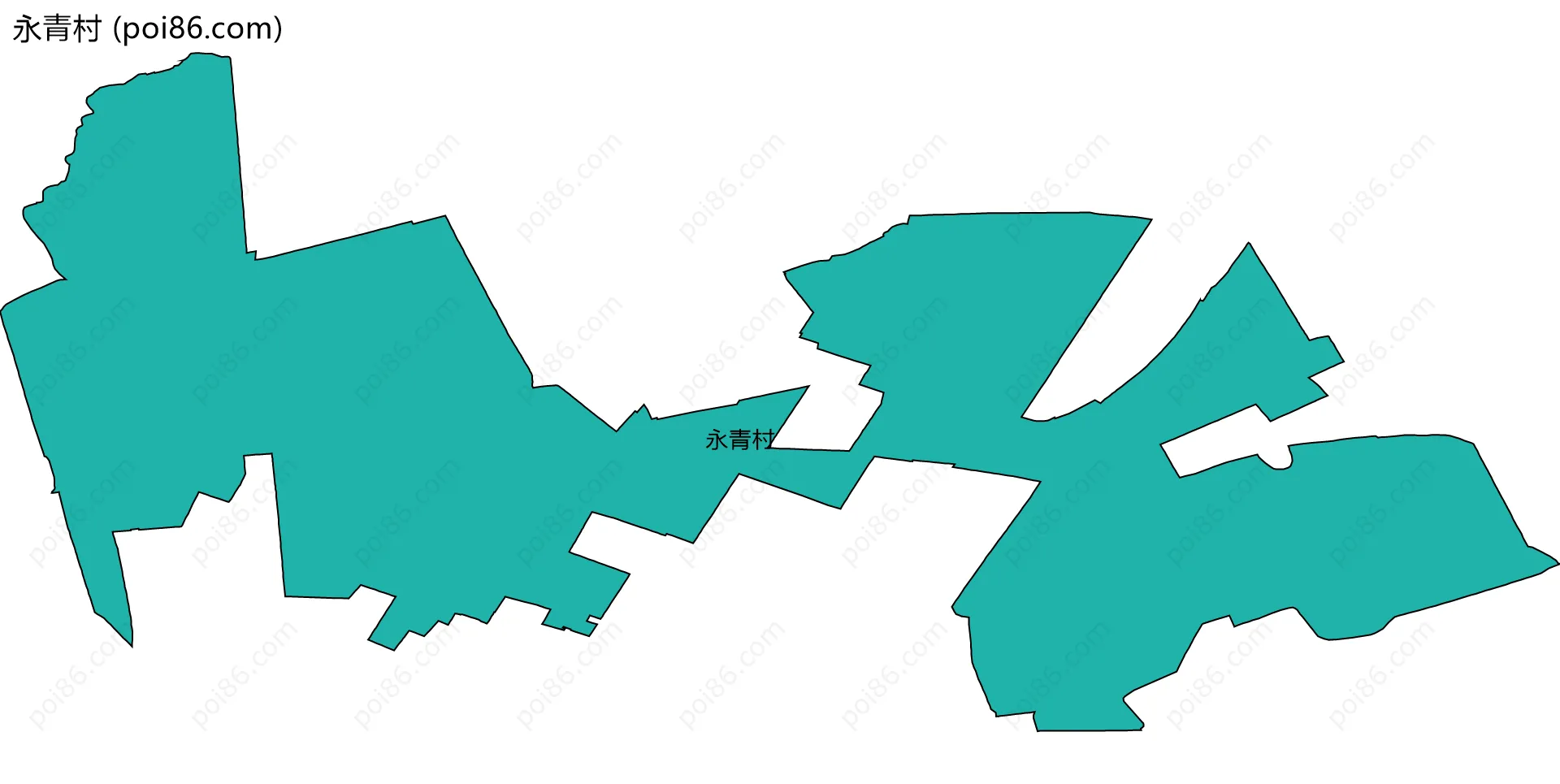 永青村边界地图