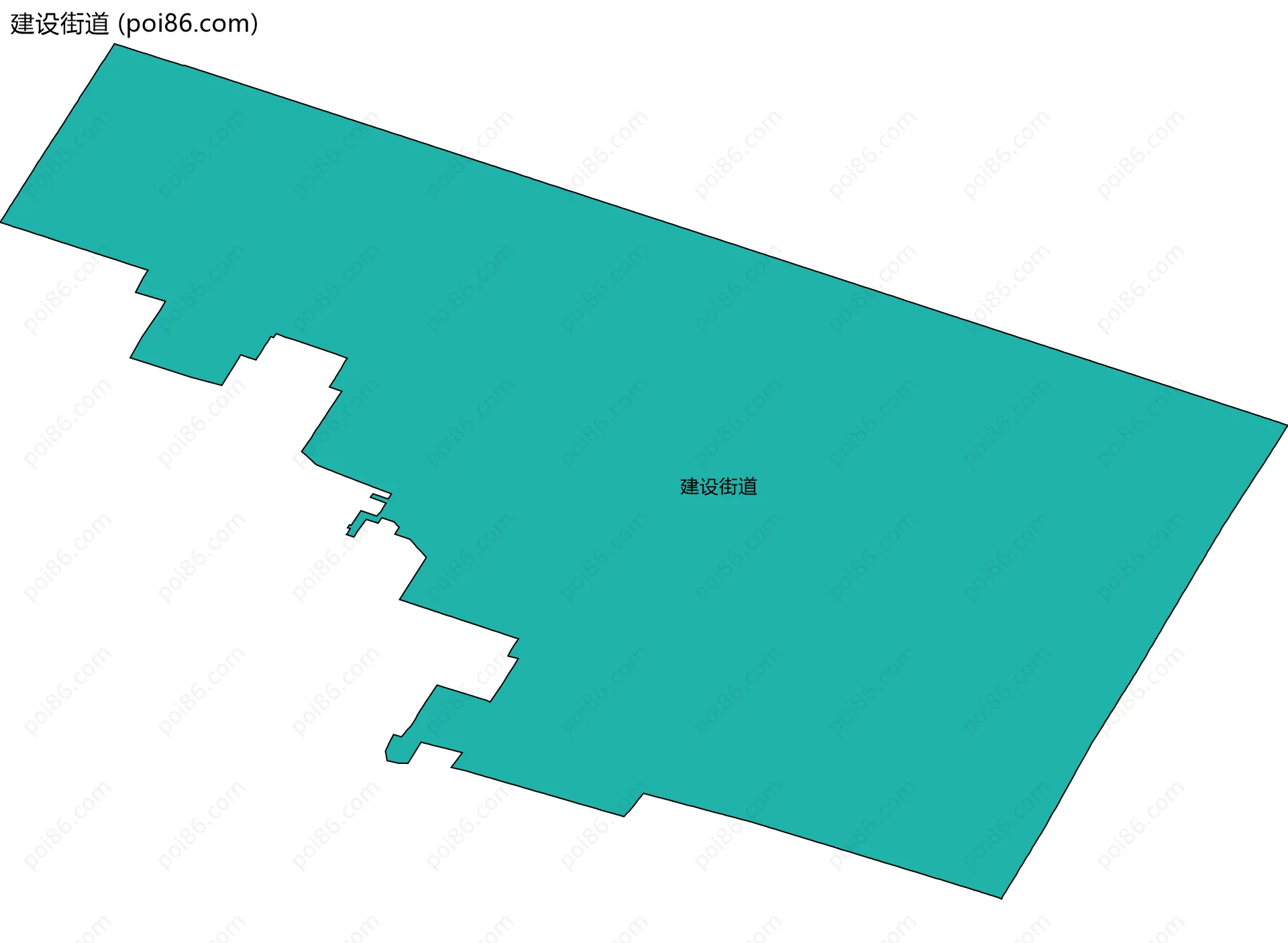 建设街道边界地图