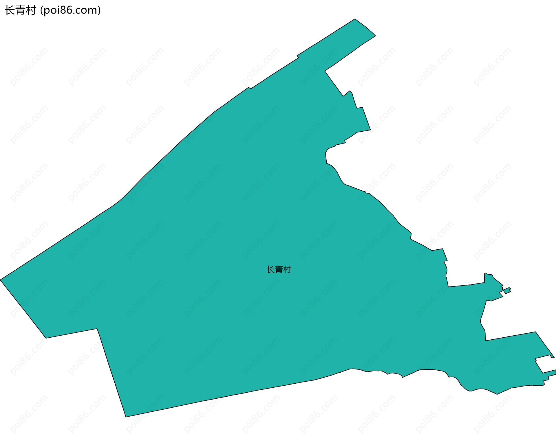 长青村边界地图