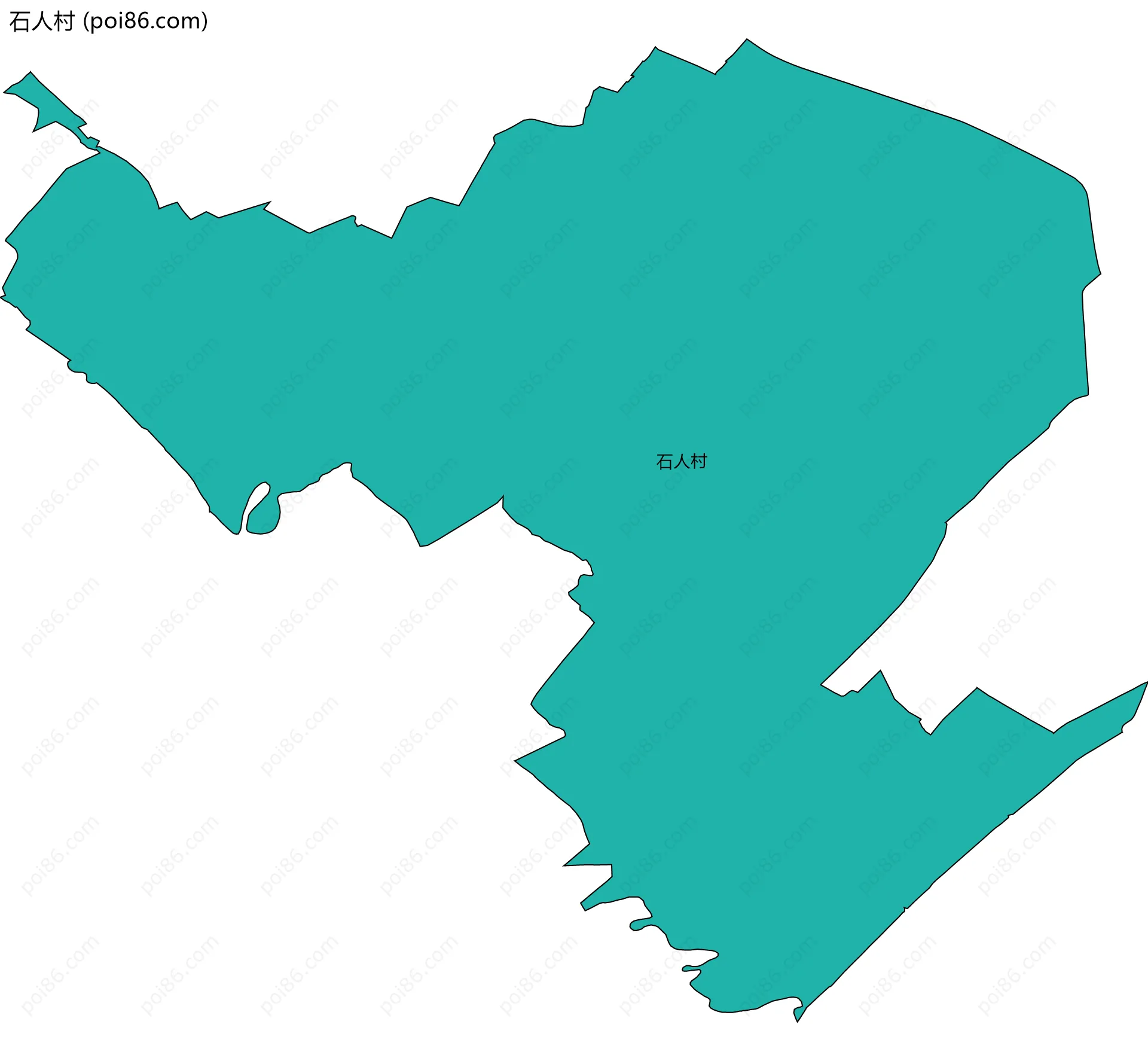 石人村边界地图