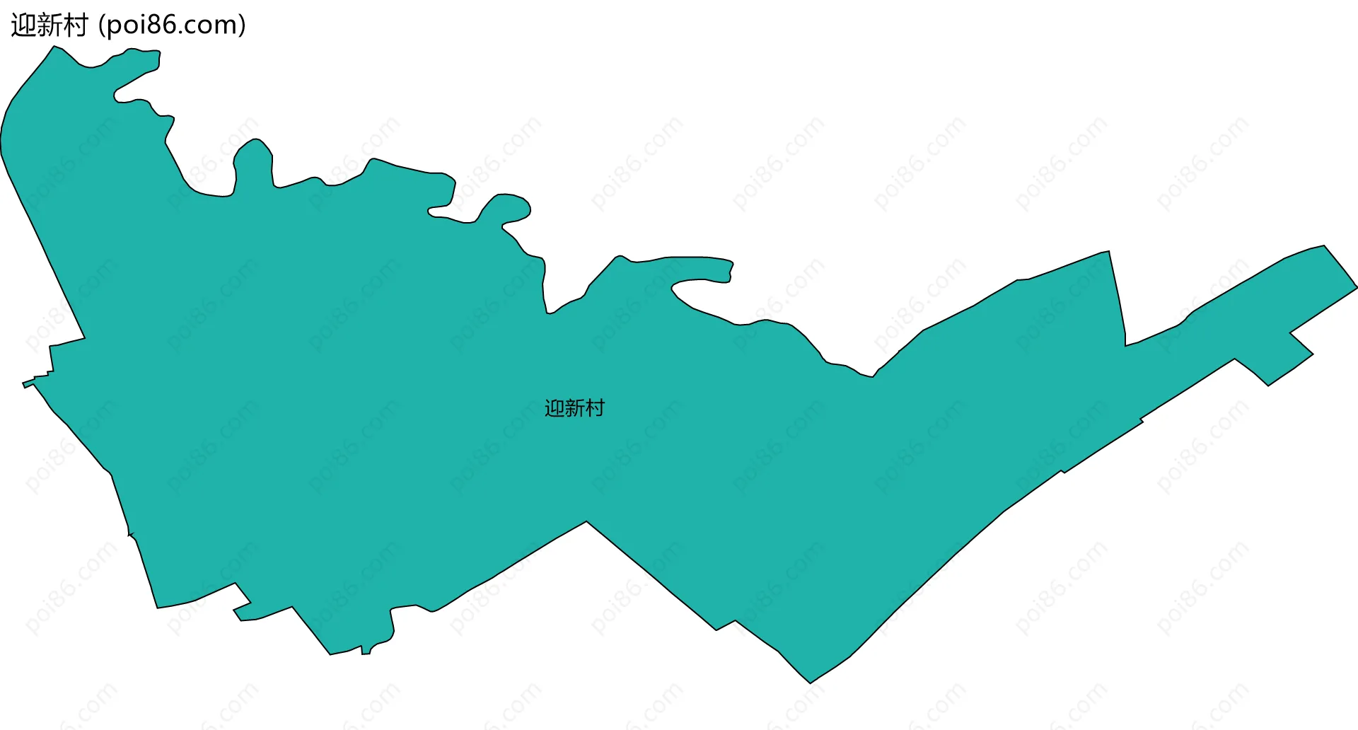 迎新村边界地图