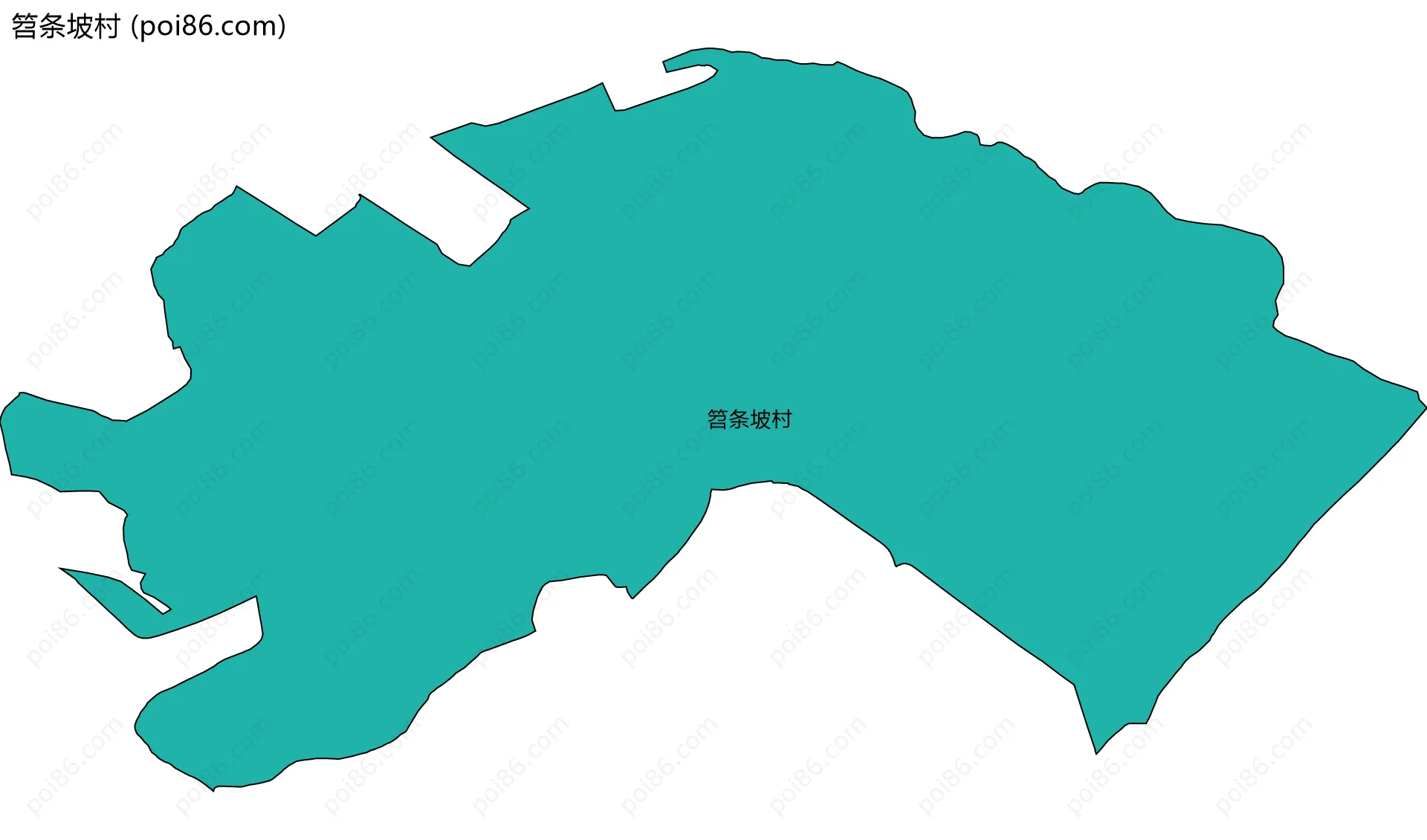 笤条坡村边界地图