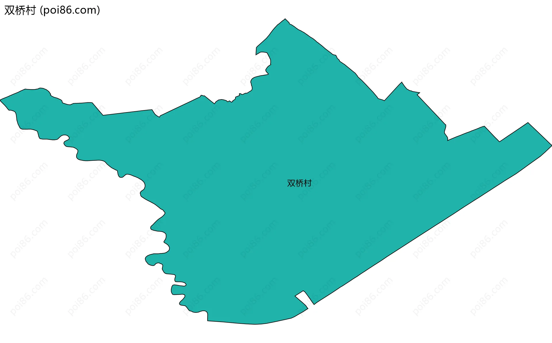 双桥村边界地图