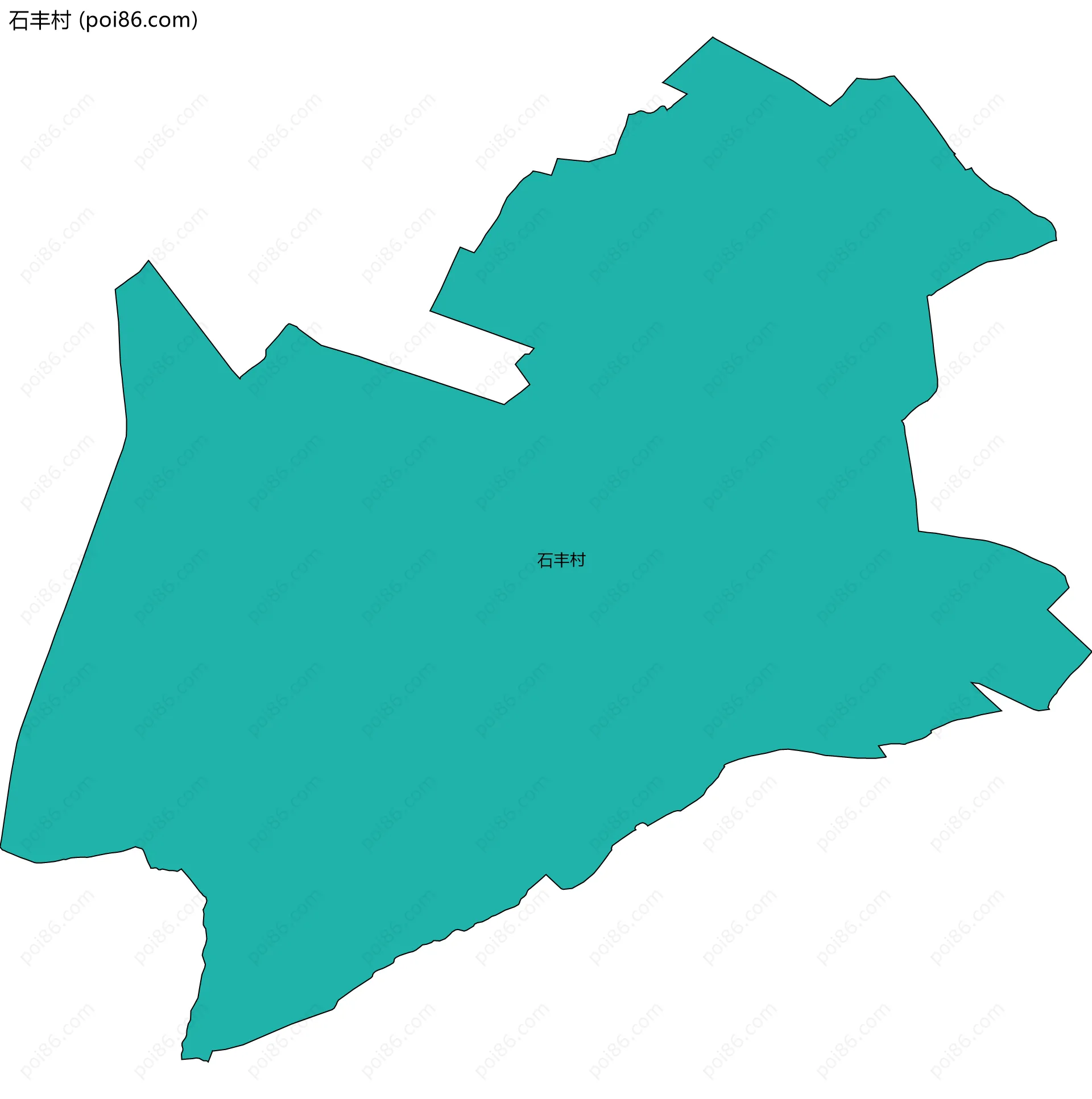 石丰村边界地图