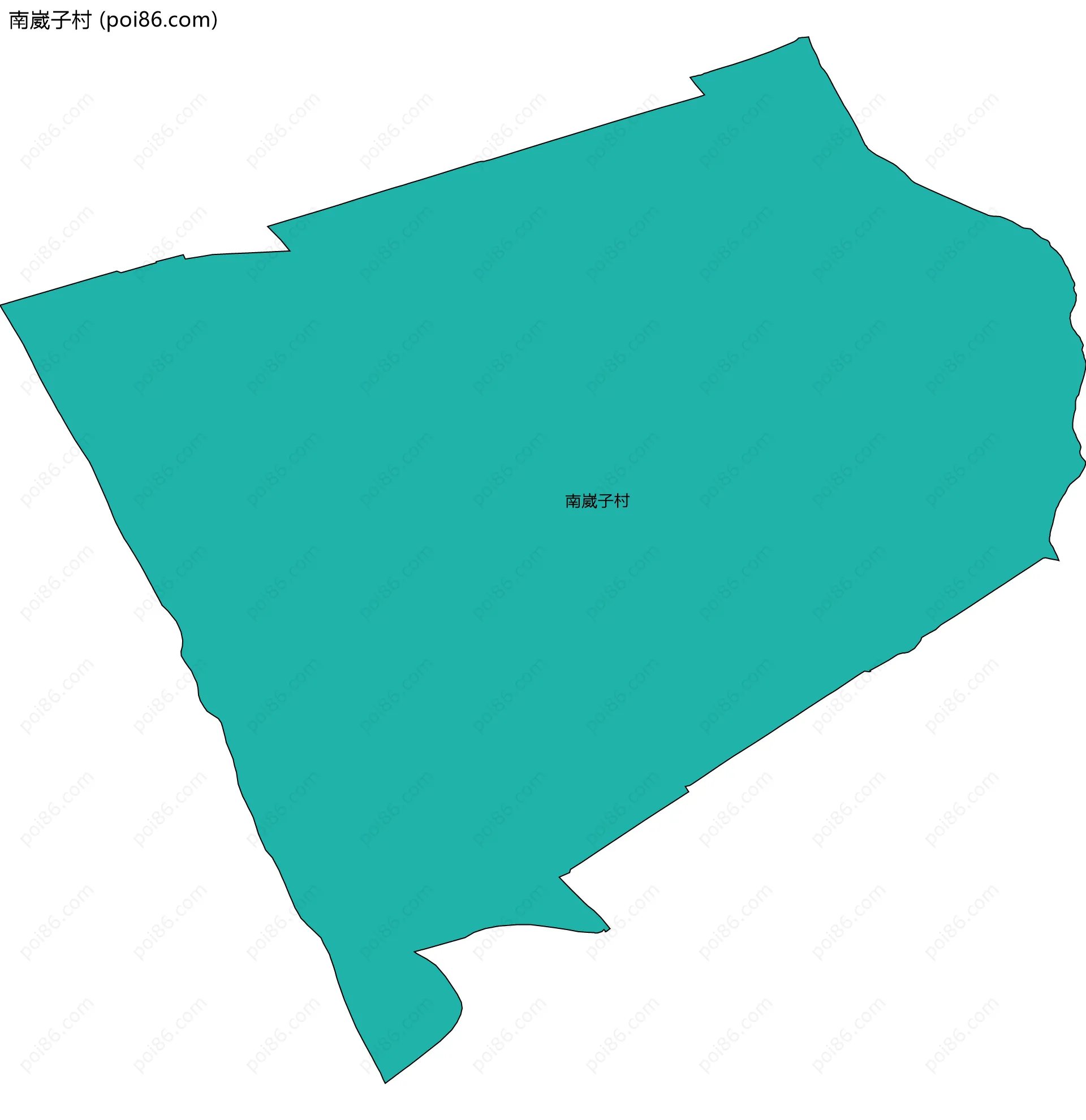 南崴子村边界地图