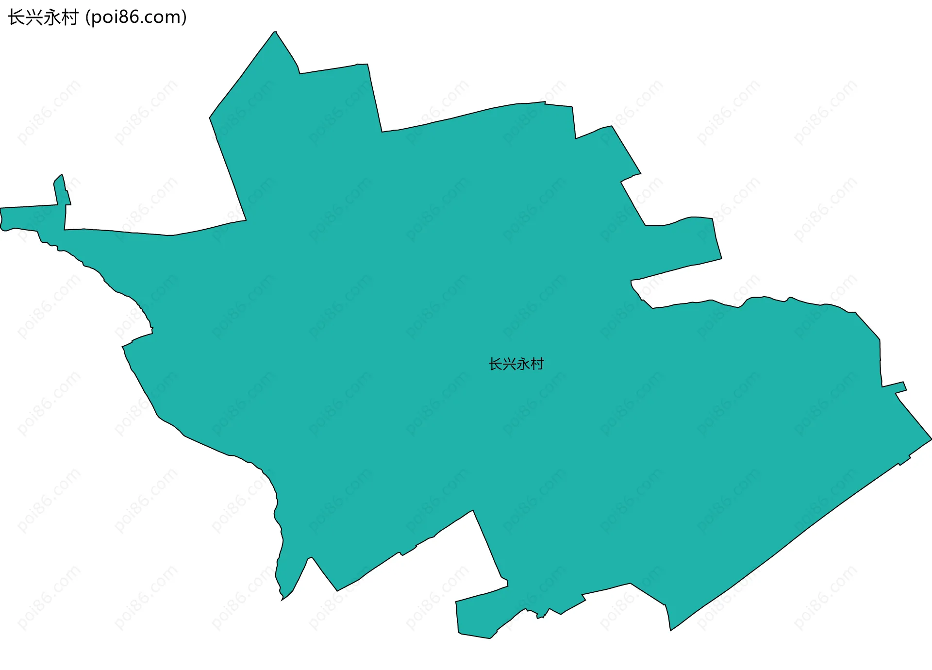 长兴永村边界地图