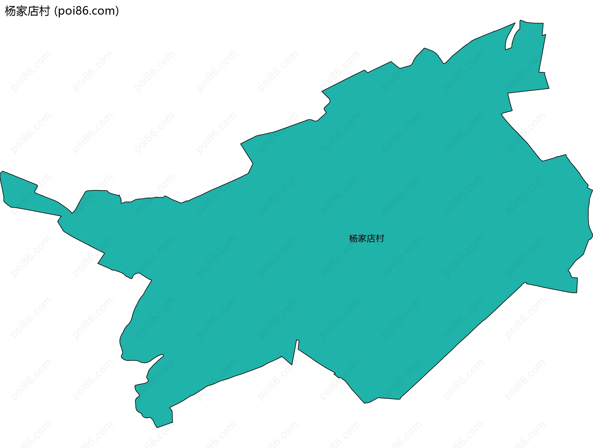 杨家店村边界地图