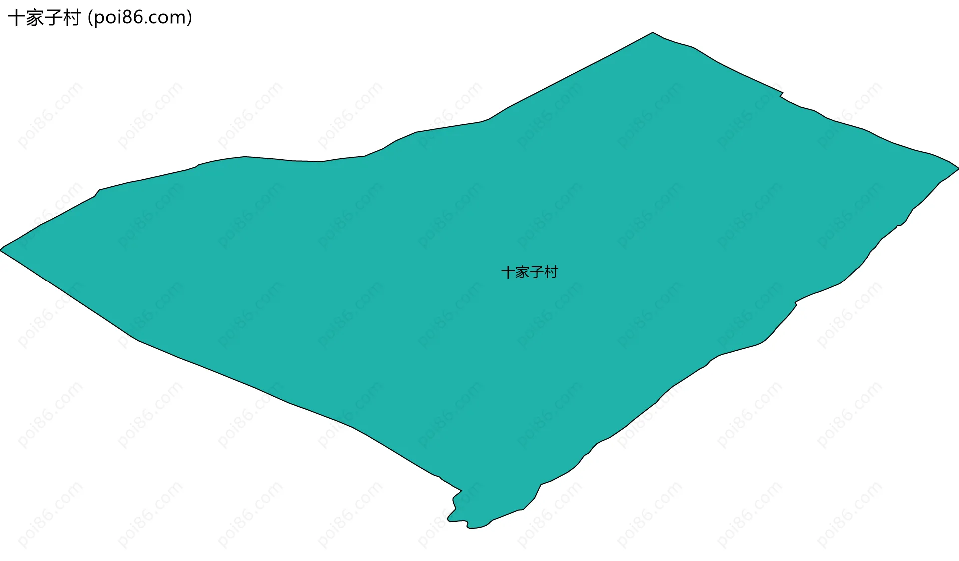 十家子村边界地图