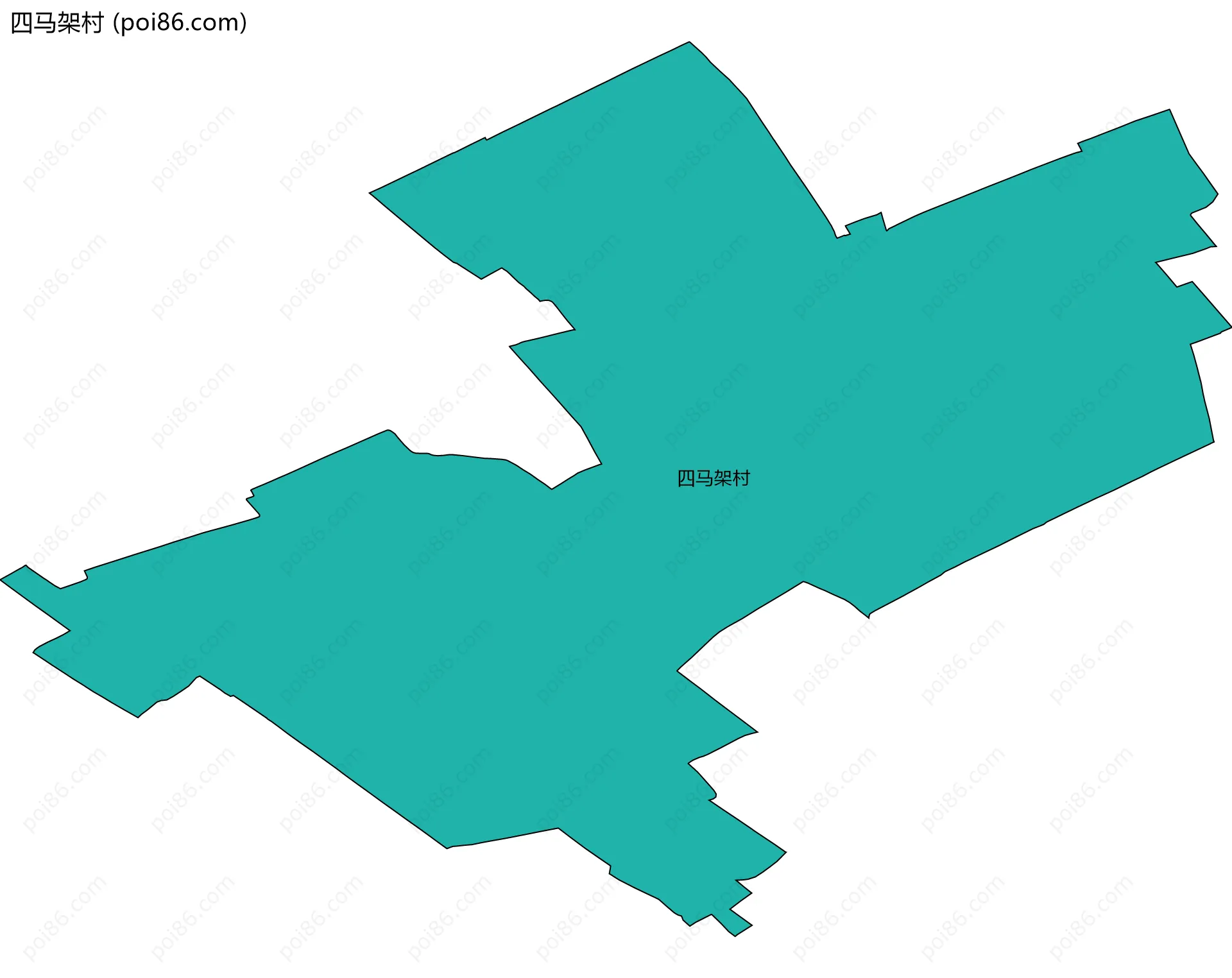 四马架村边界地图