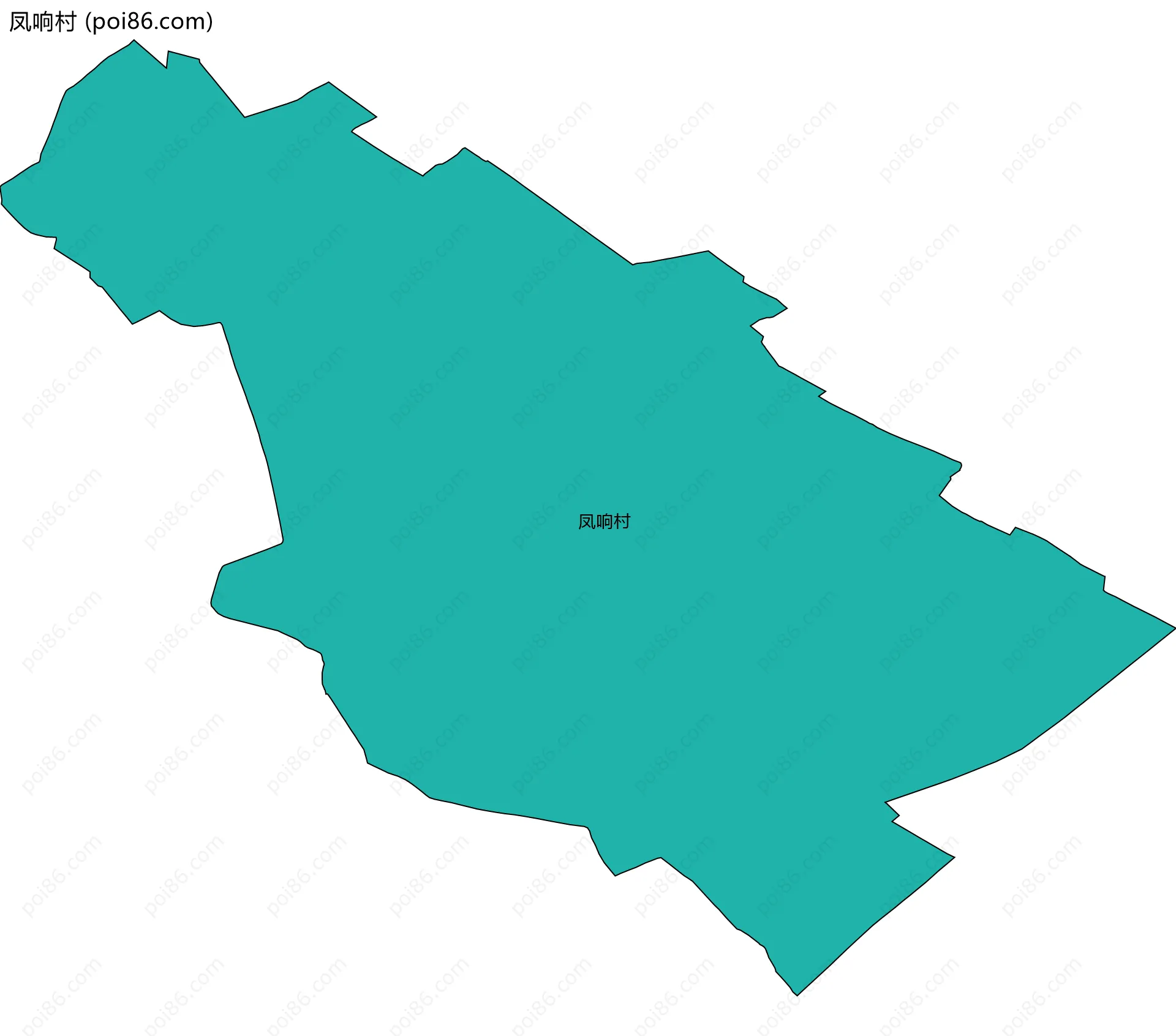 凤响村边界地图