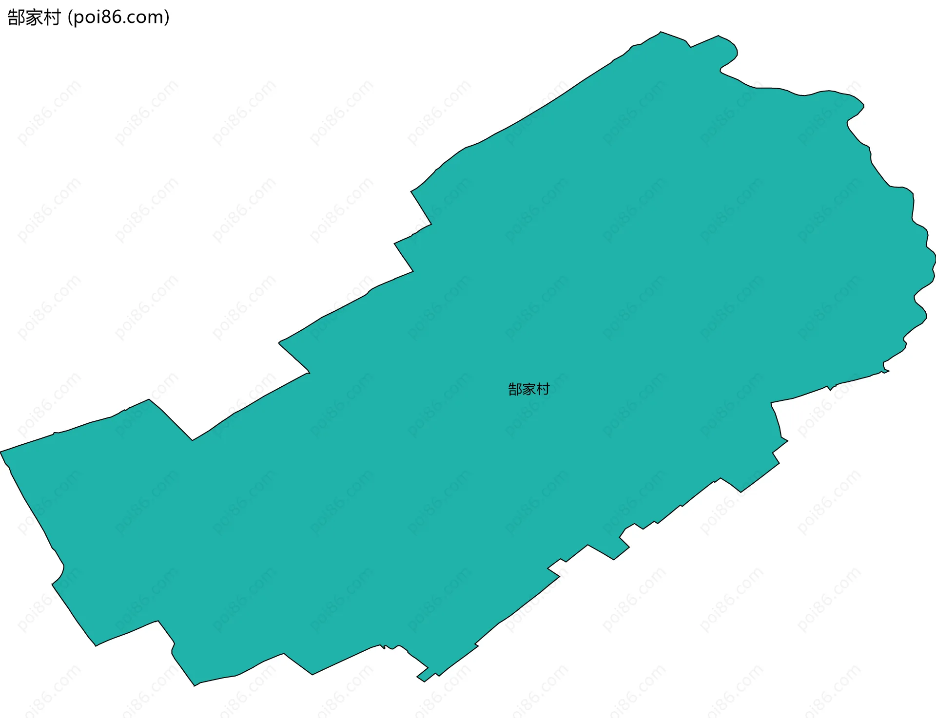 郜家村边界地图