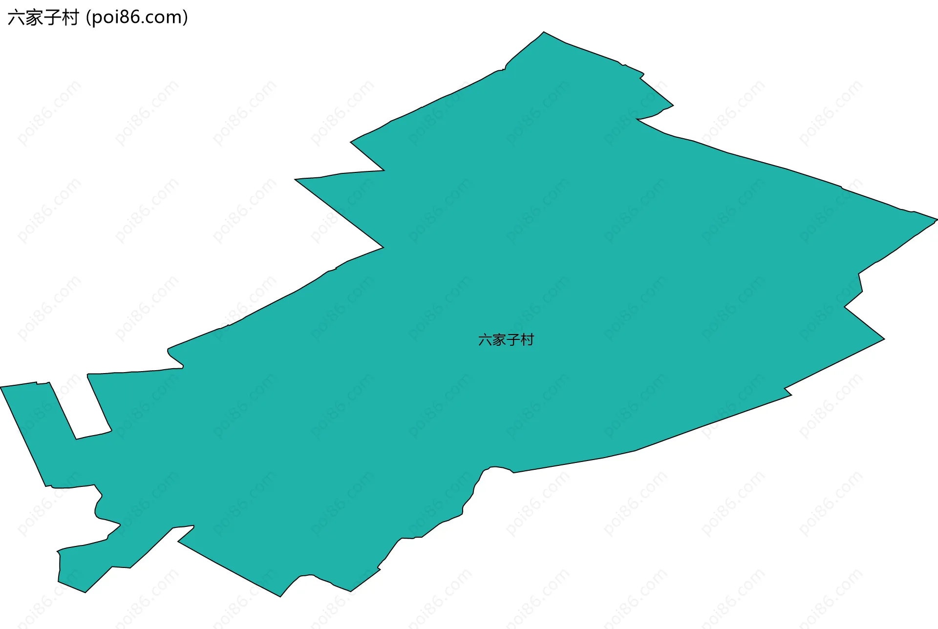 六家子村边界地图
