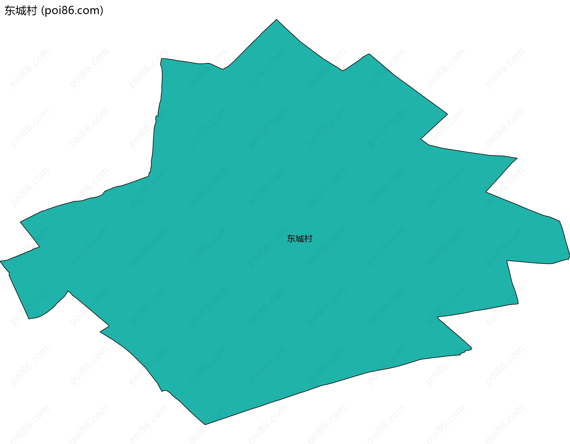 东城村边界地图