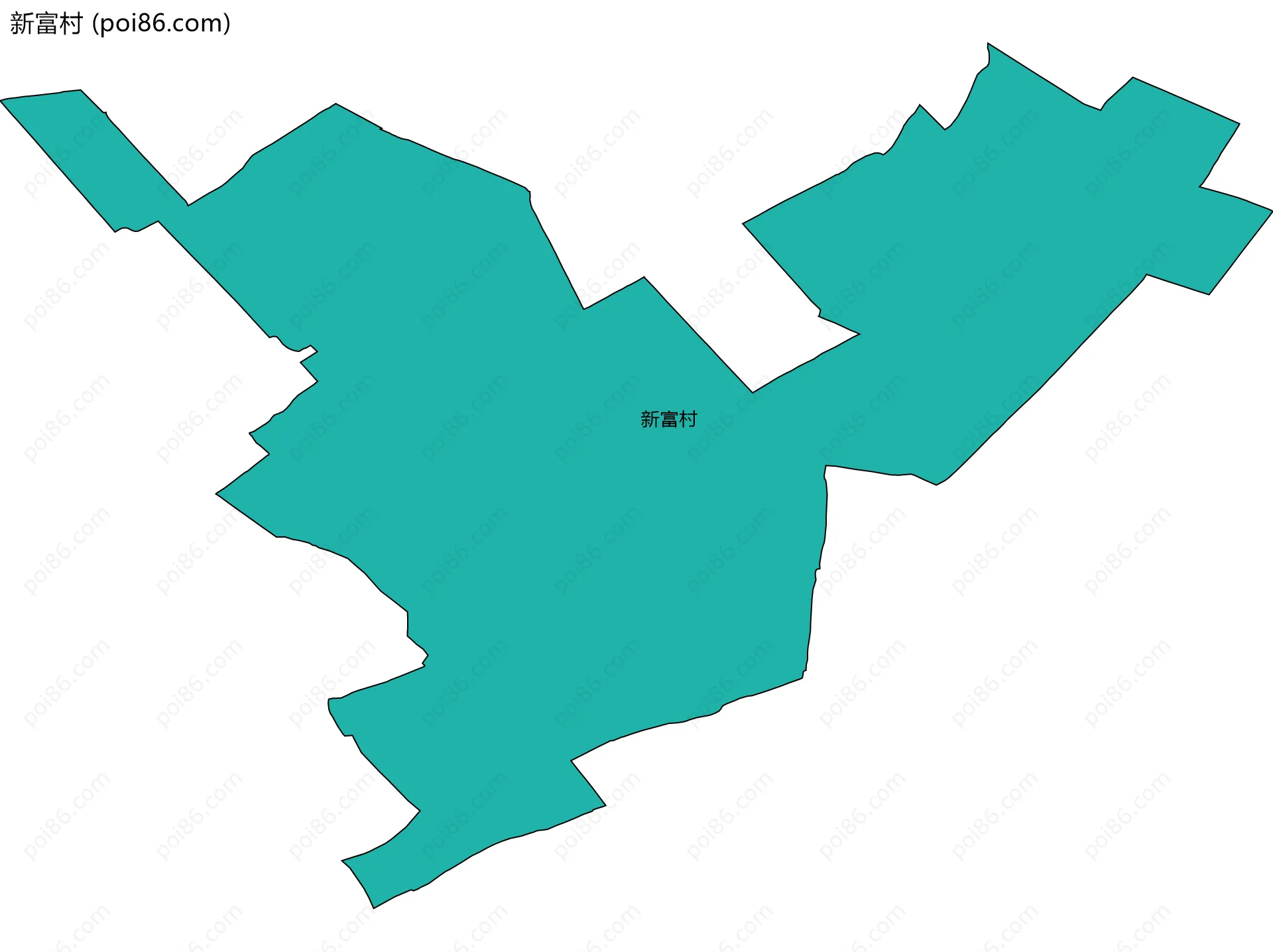 新富村边界地图