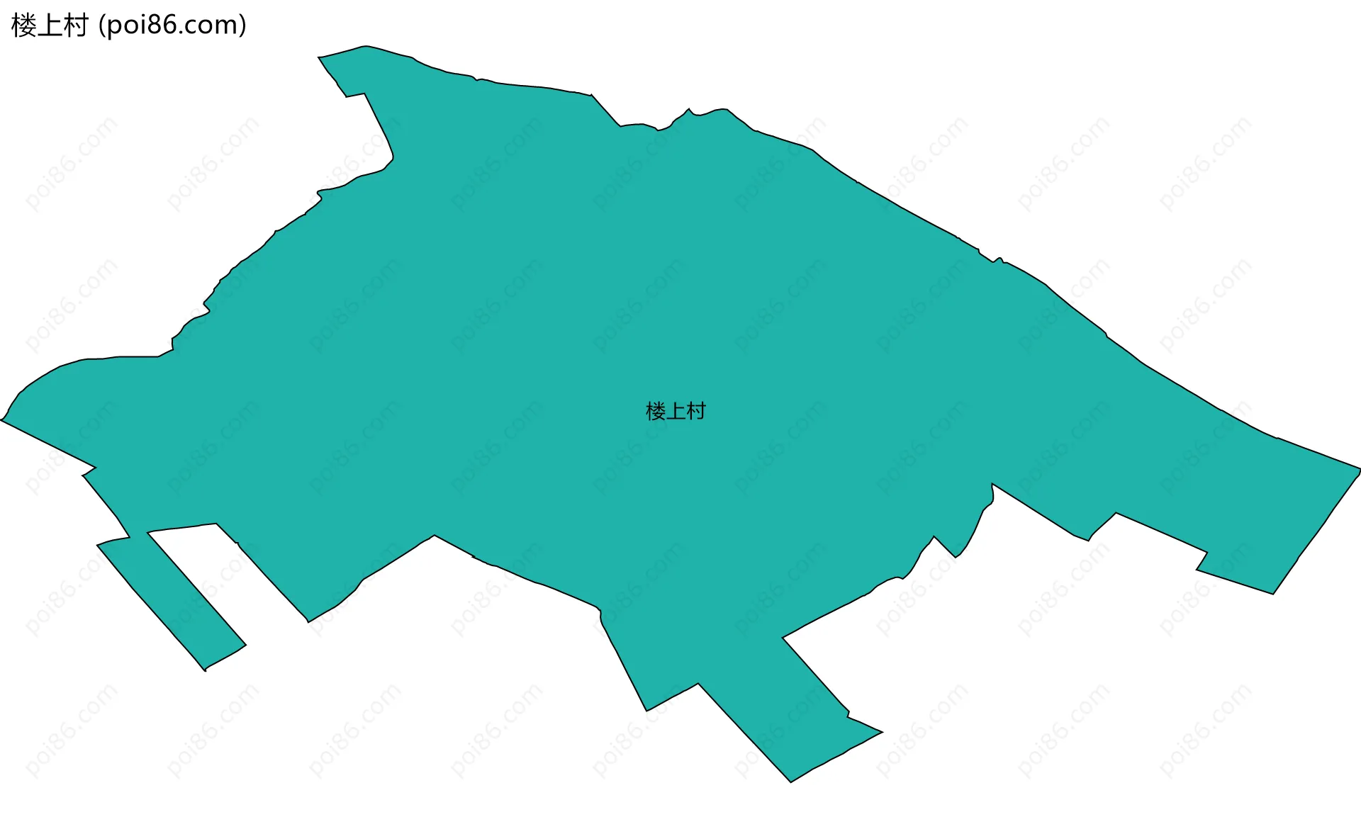 楼上村边界地图