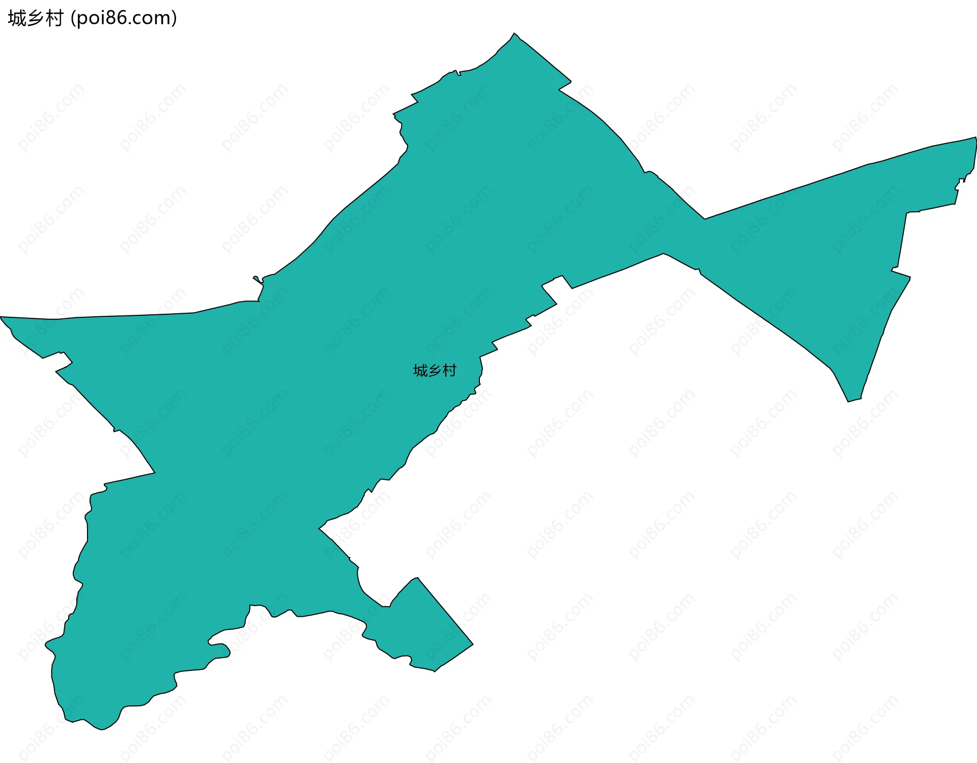 城乡村边界地图