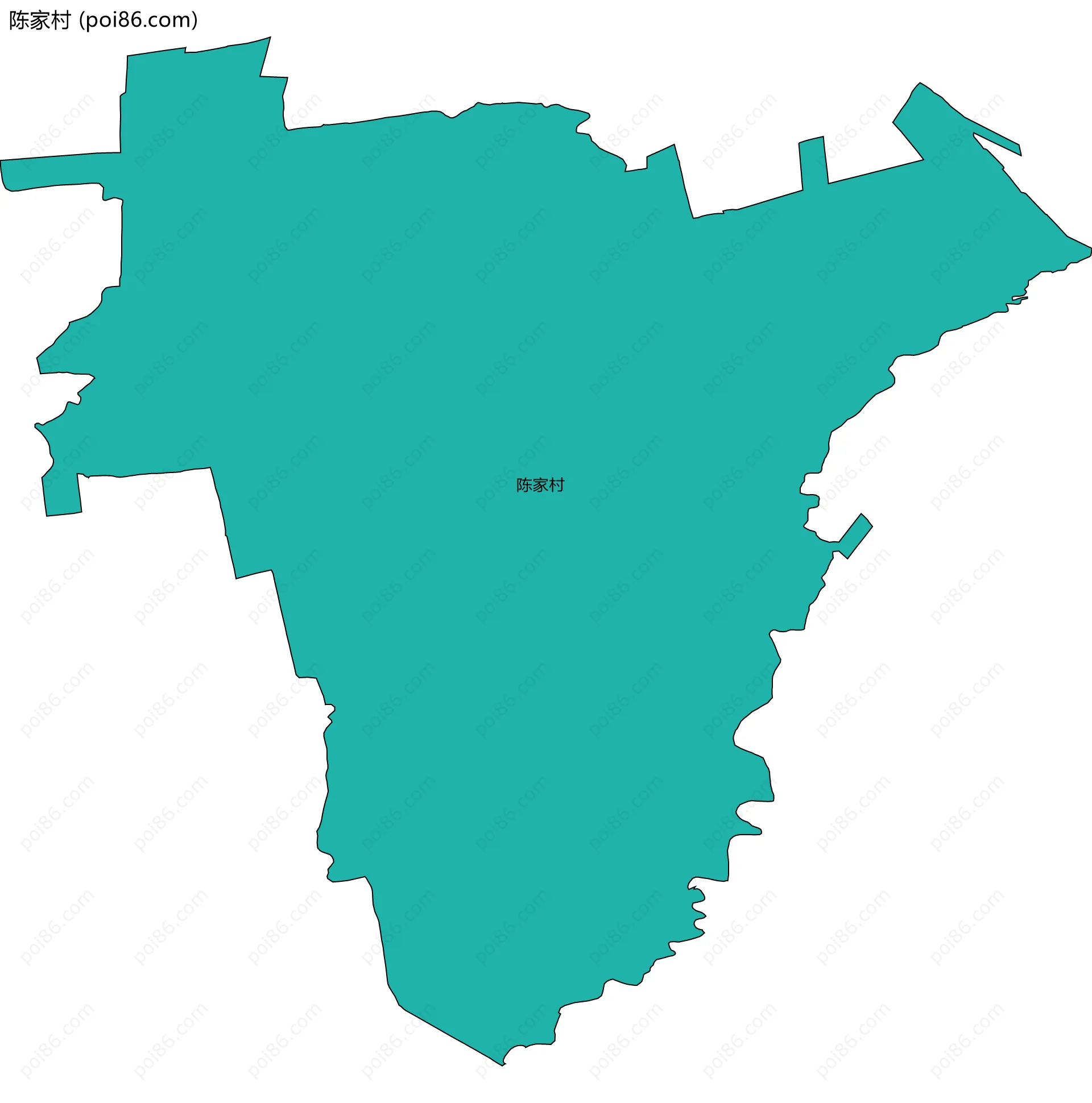 陈家村边界地图