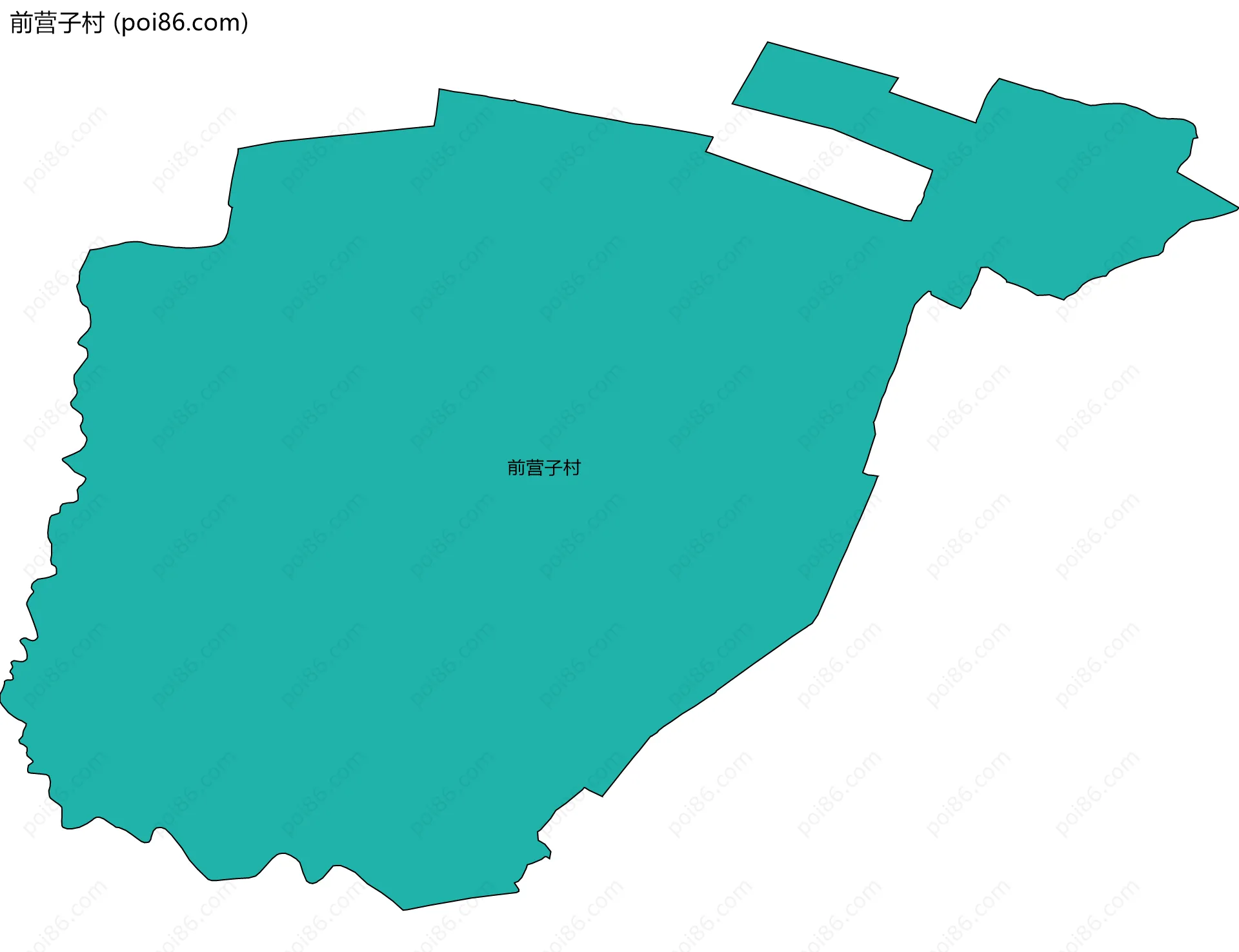 前营子村边界地图