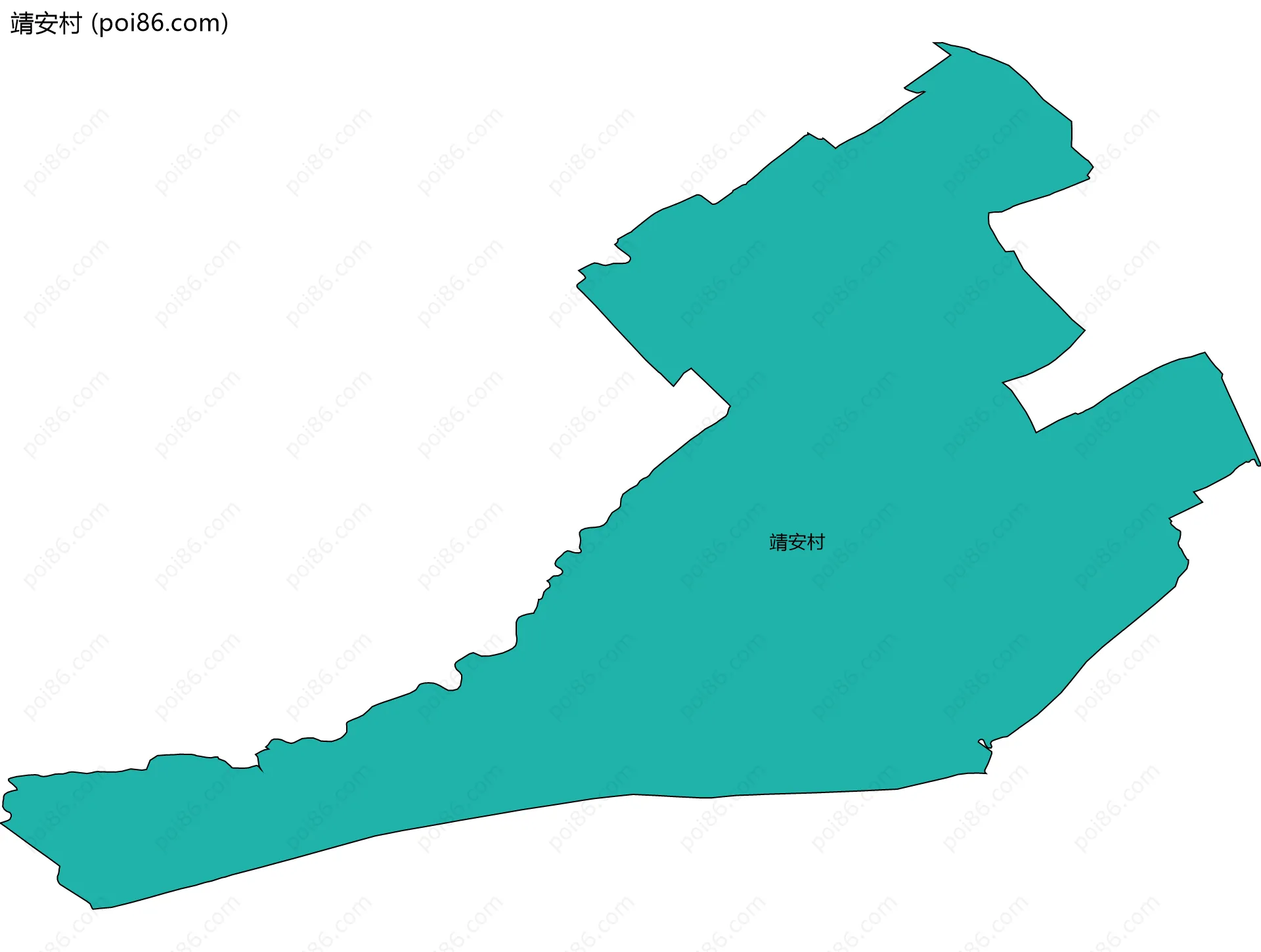 靖安村边界地图