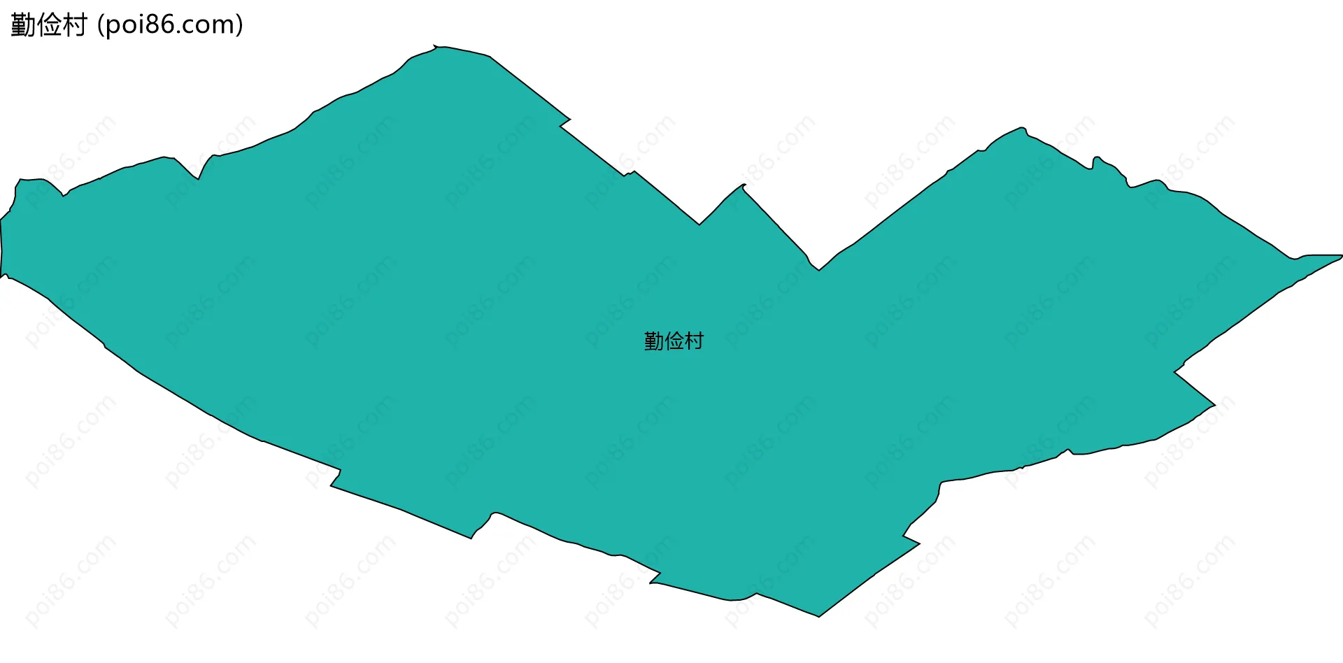 勤俭村边界地图