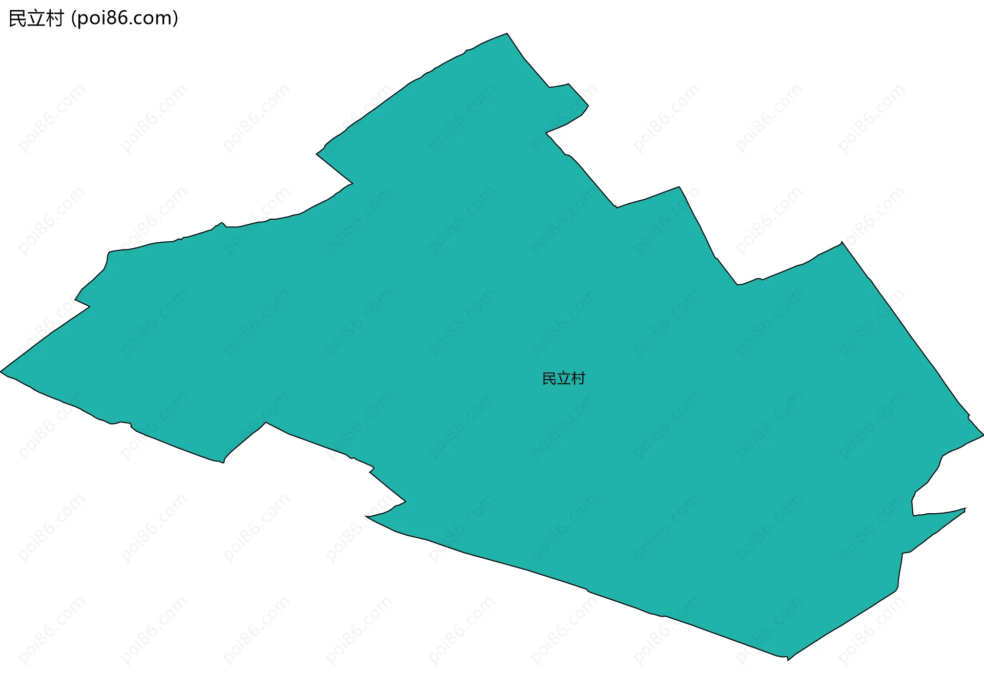 民立村边界地图