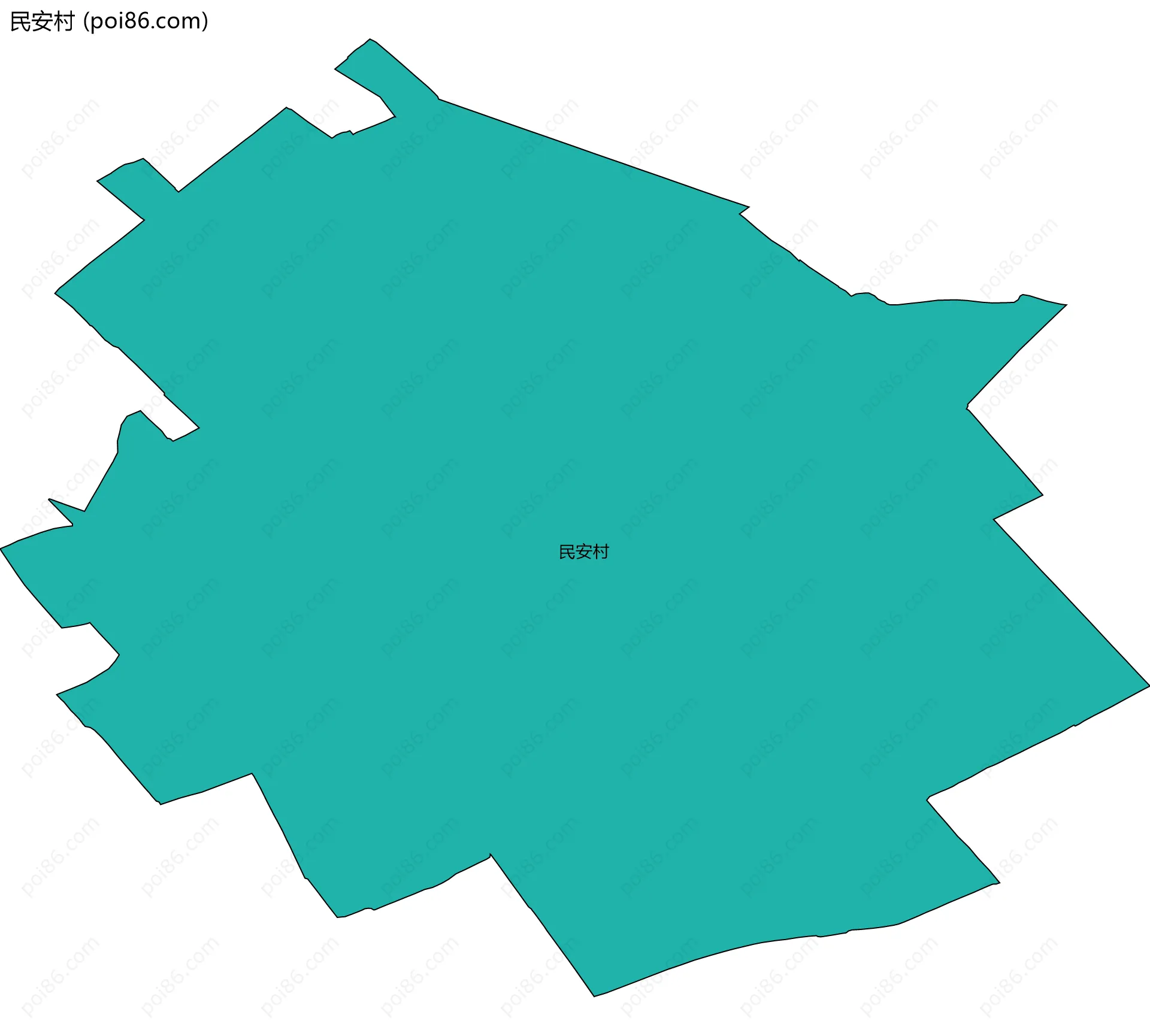 民安村边界地图