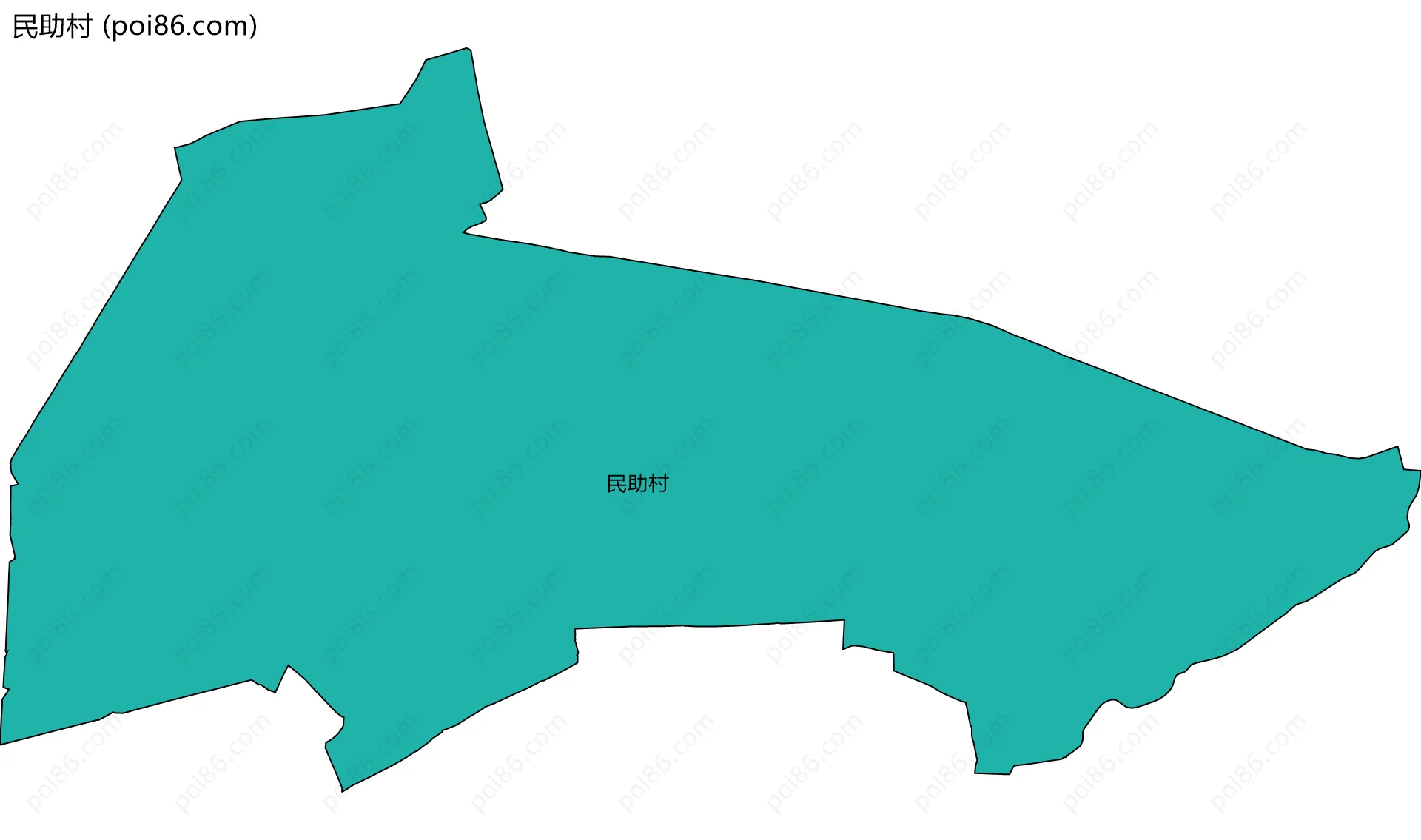 民助村边界地图