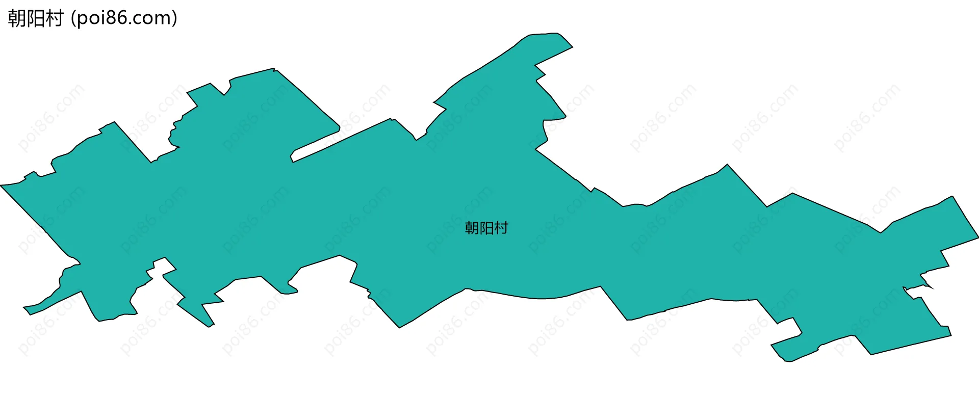 朝阳村边界地图