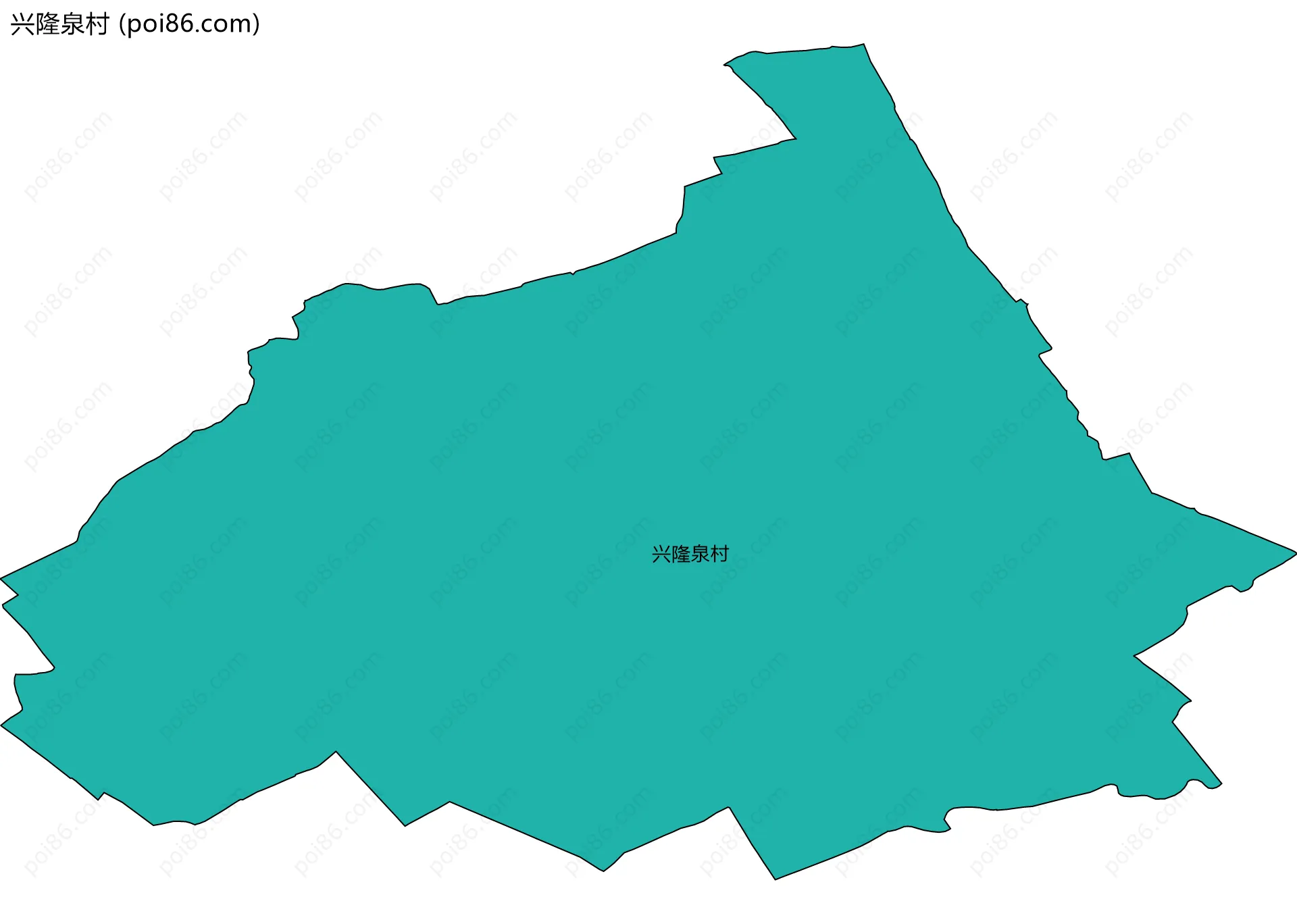 兴隆泉村边界地图