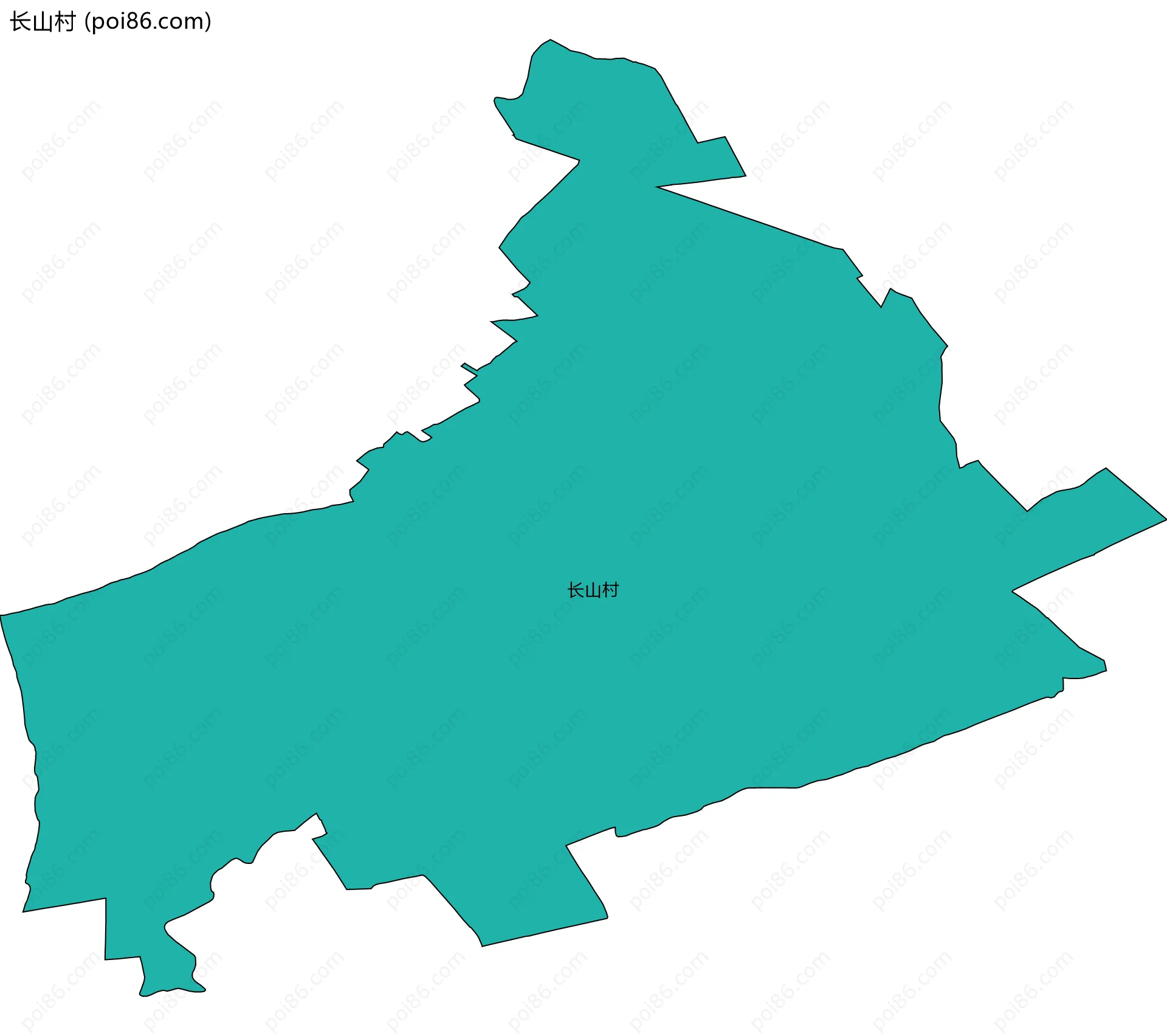 长山村边界地图