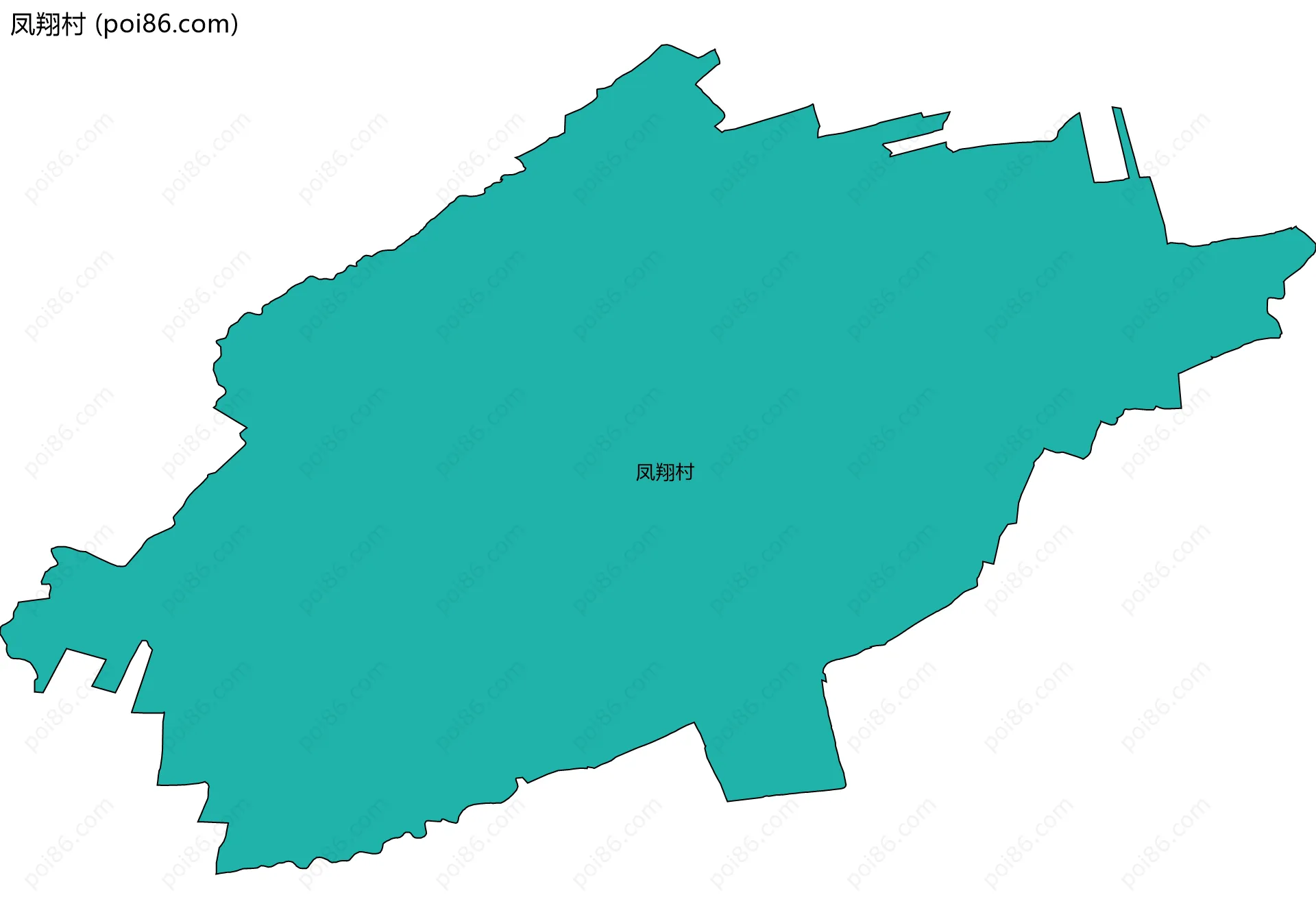 凤翔村边界地图