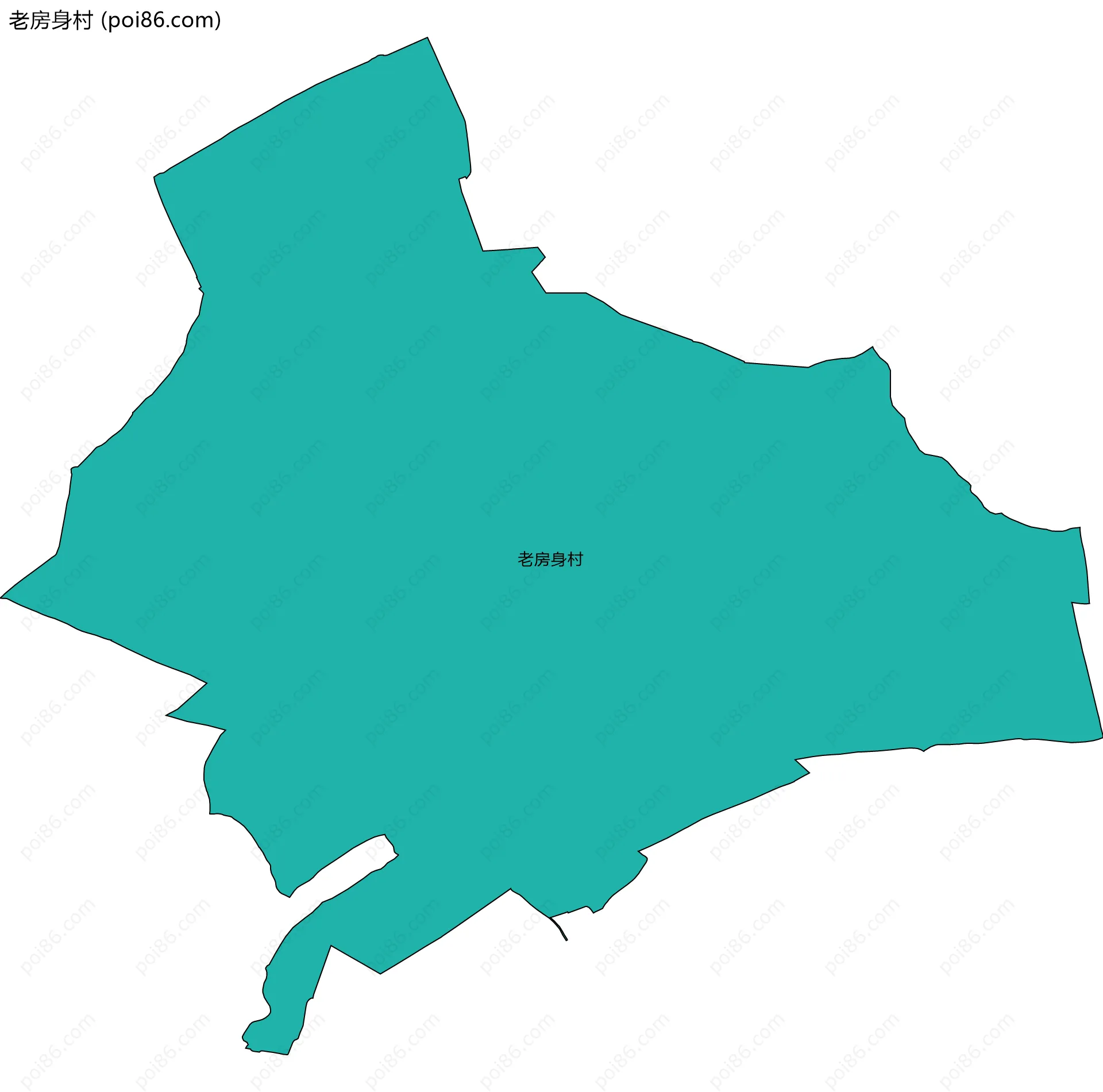 老房身村边界地图