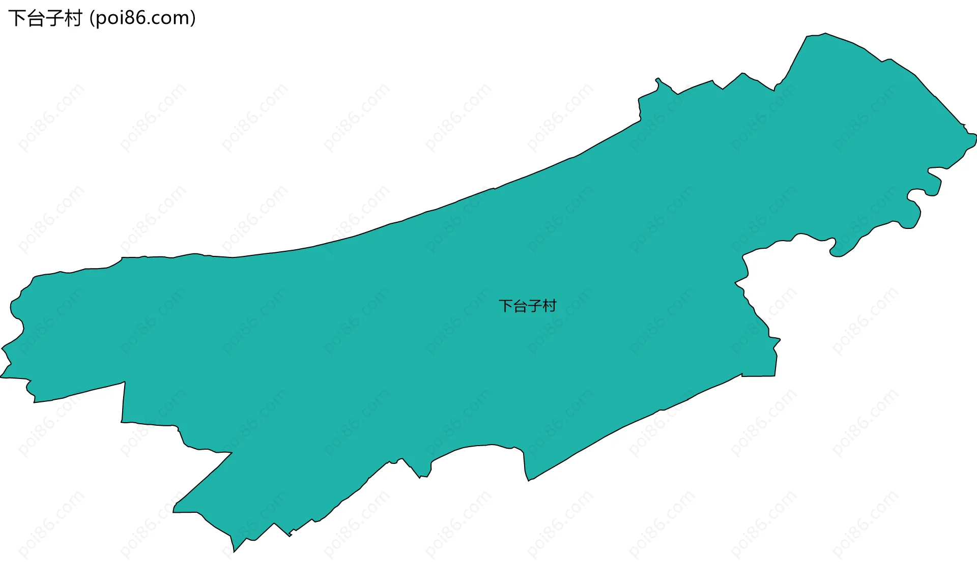 下台子村边界地图