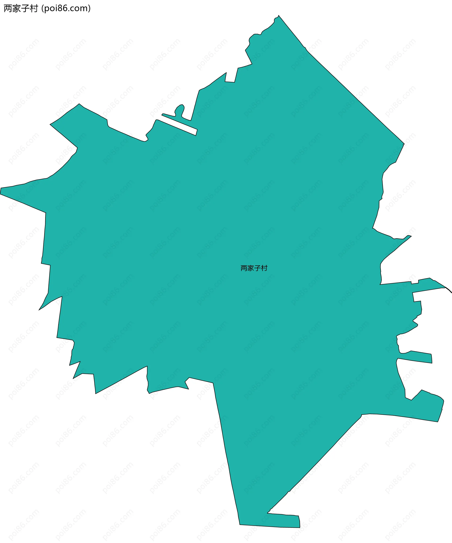 两家子村边界地图