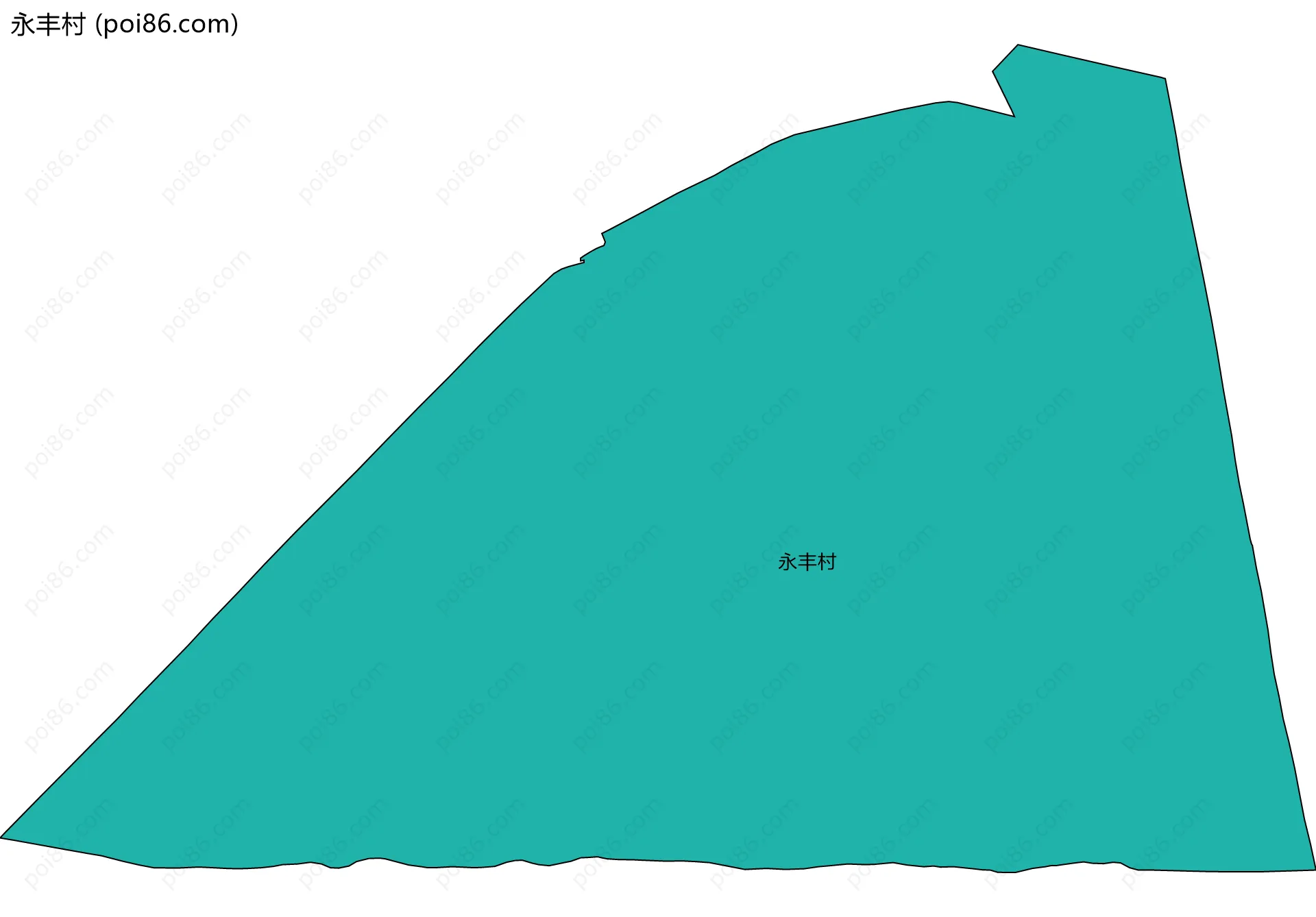 永丰村边界地图
