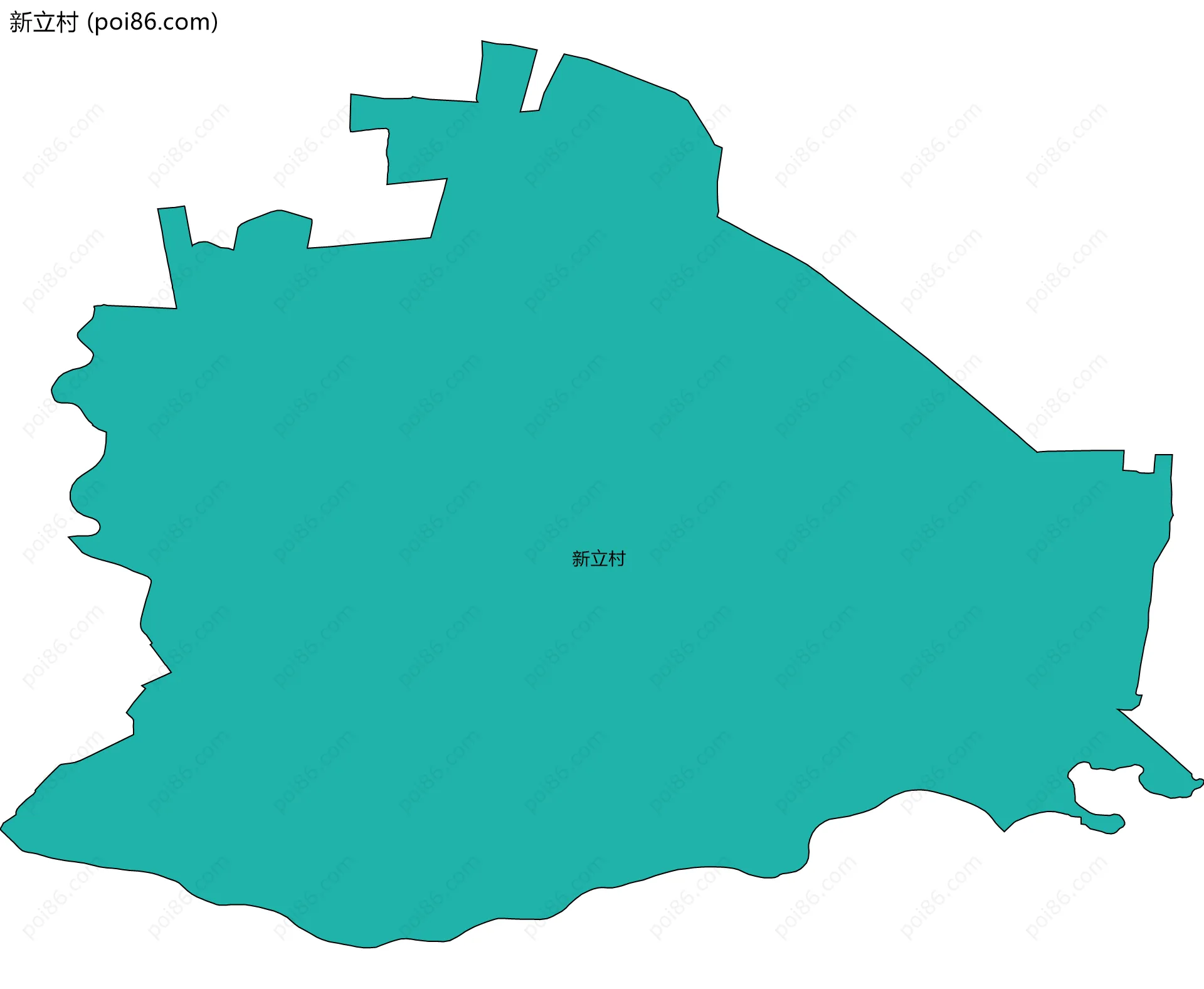 新立村边界地图