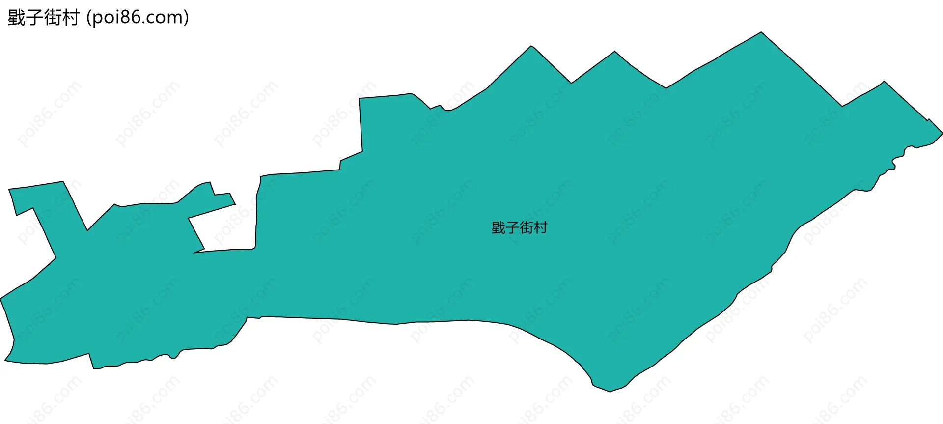 戥子街村边界地图