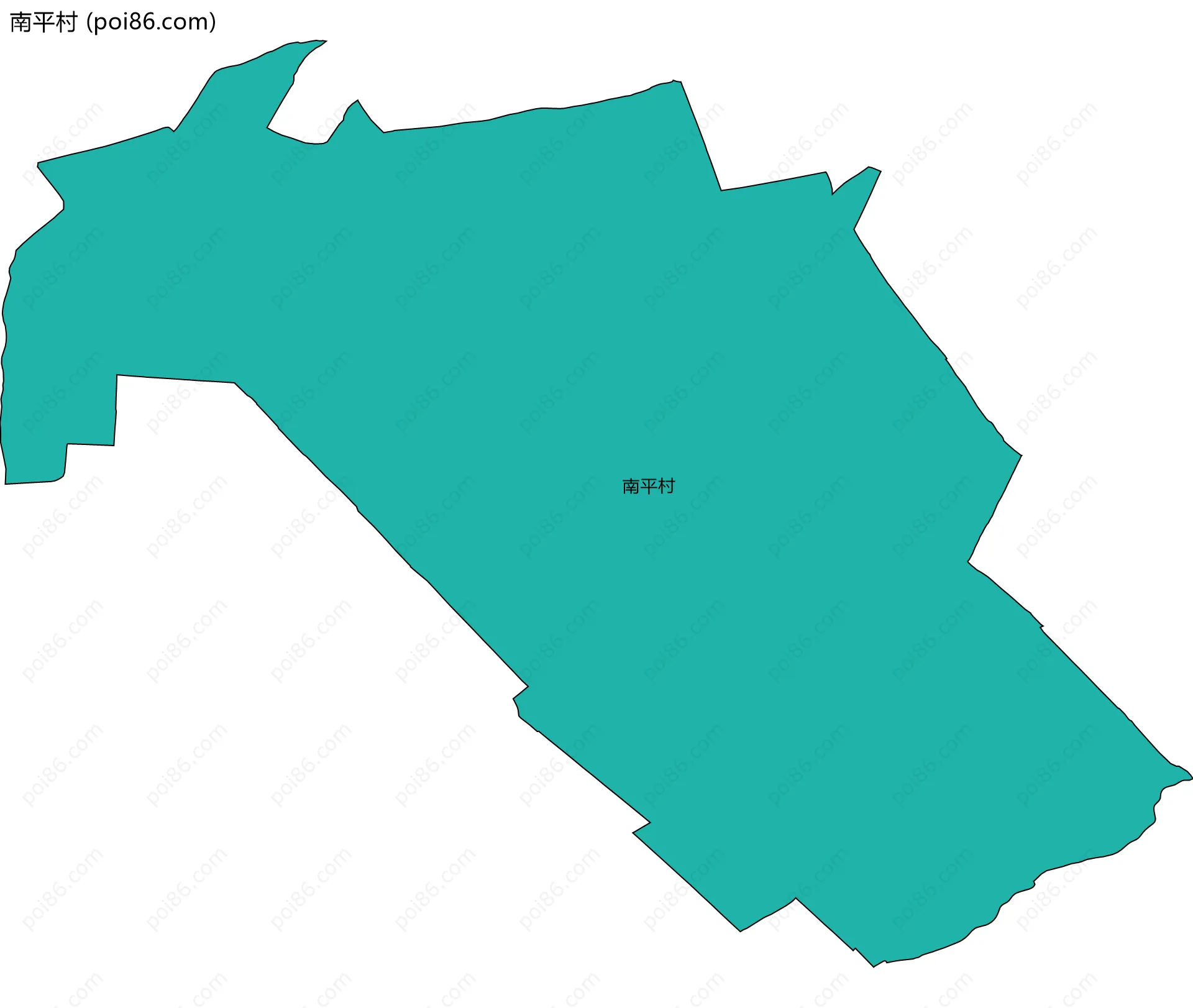 南平村边界地图