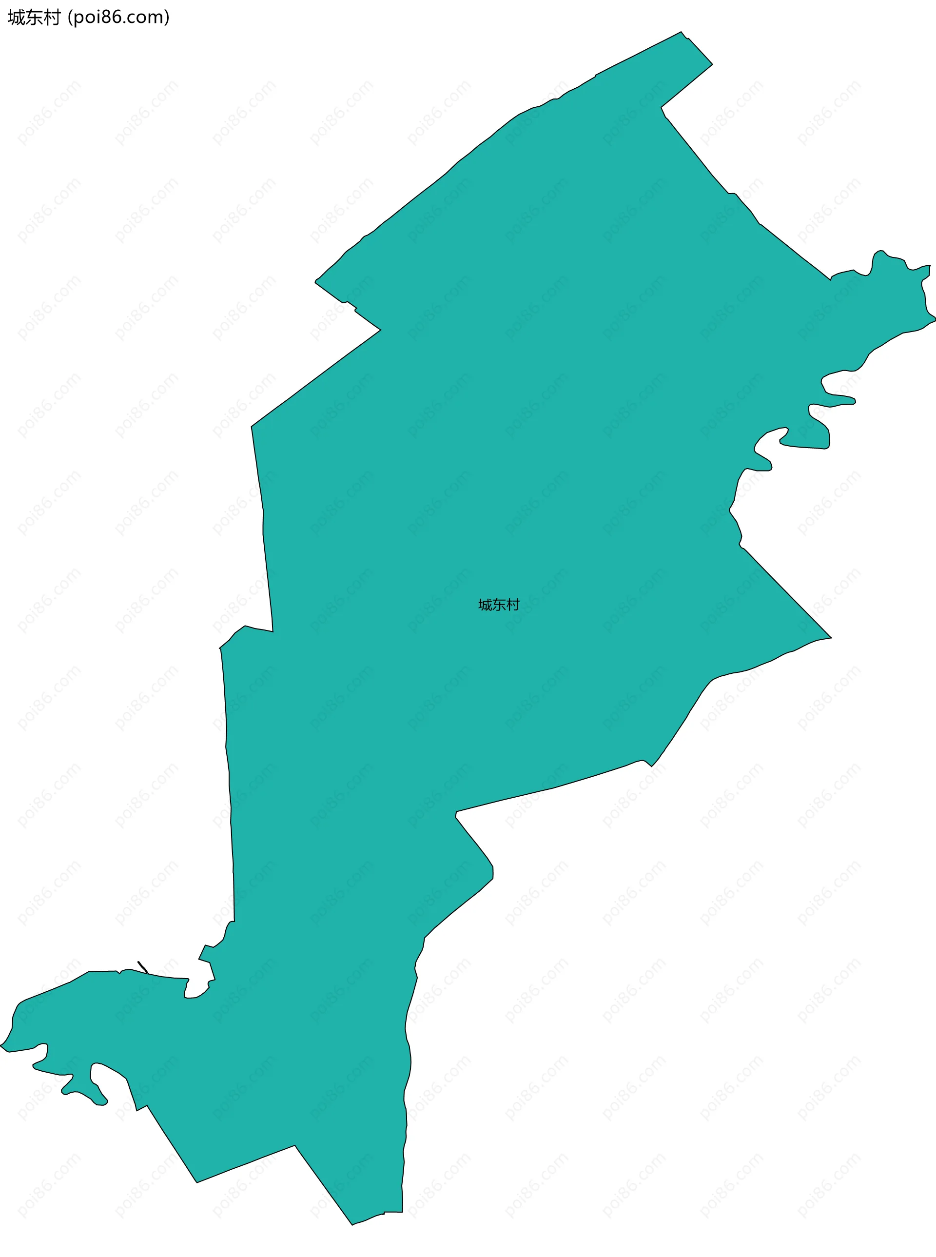 城东村边界地图