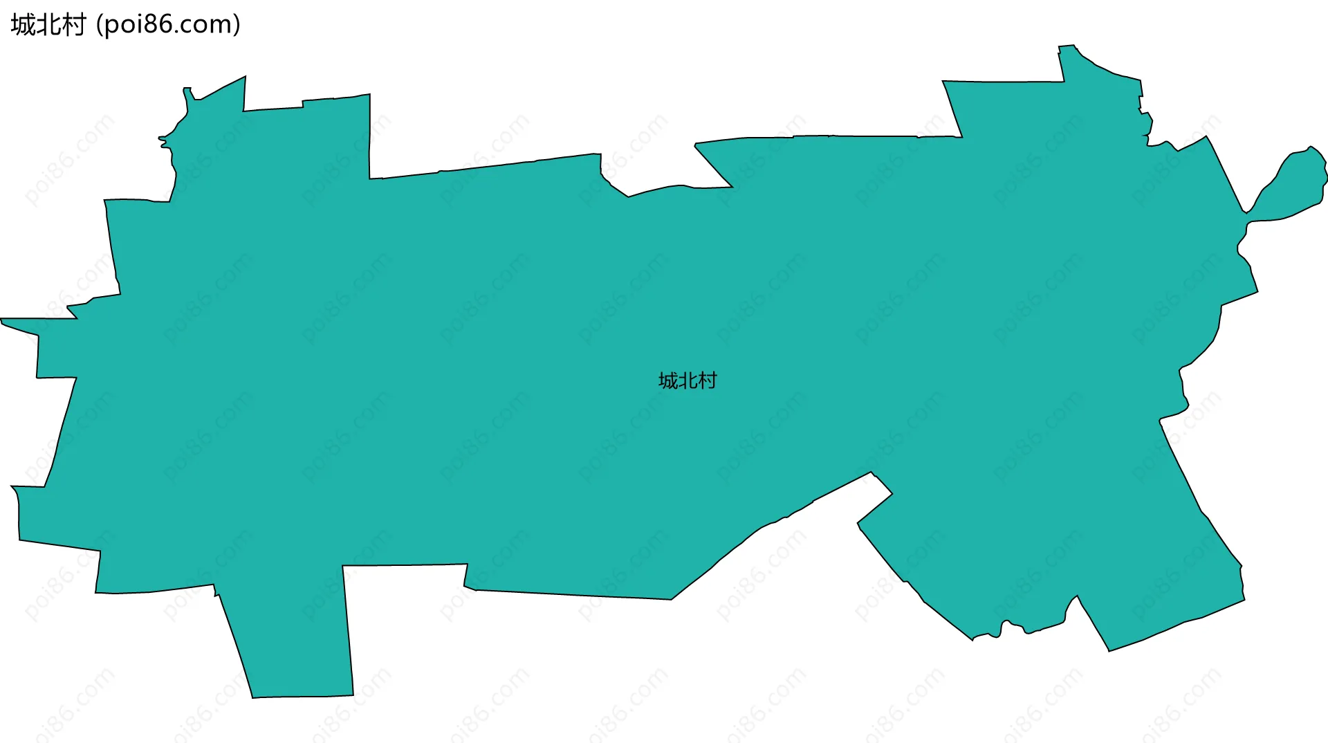 城北村边界地图