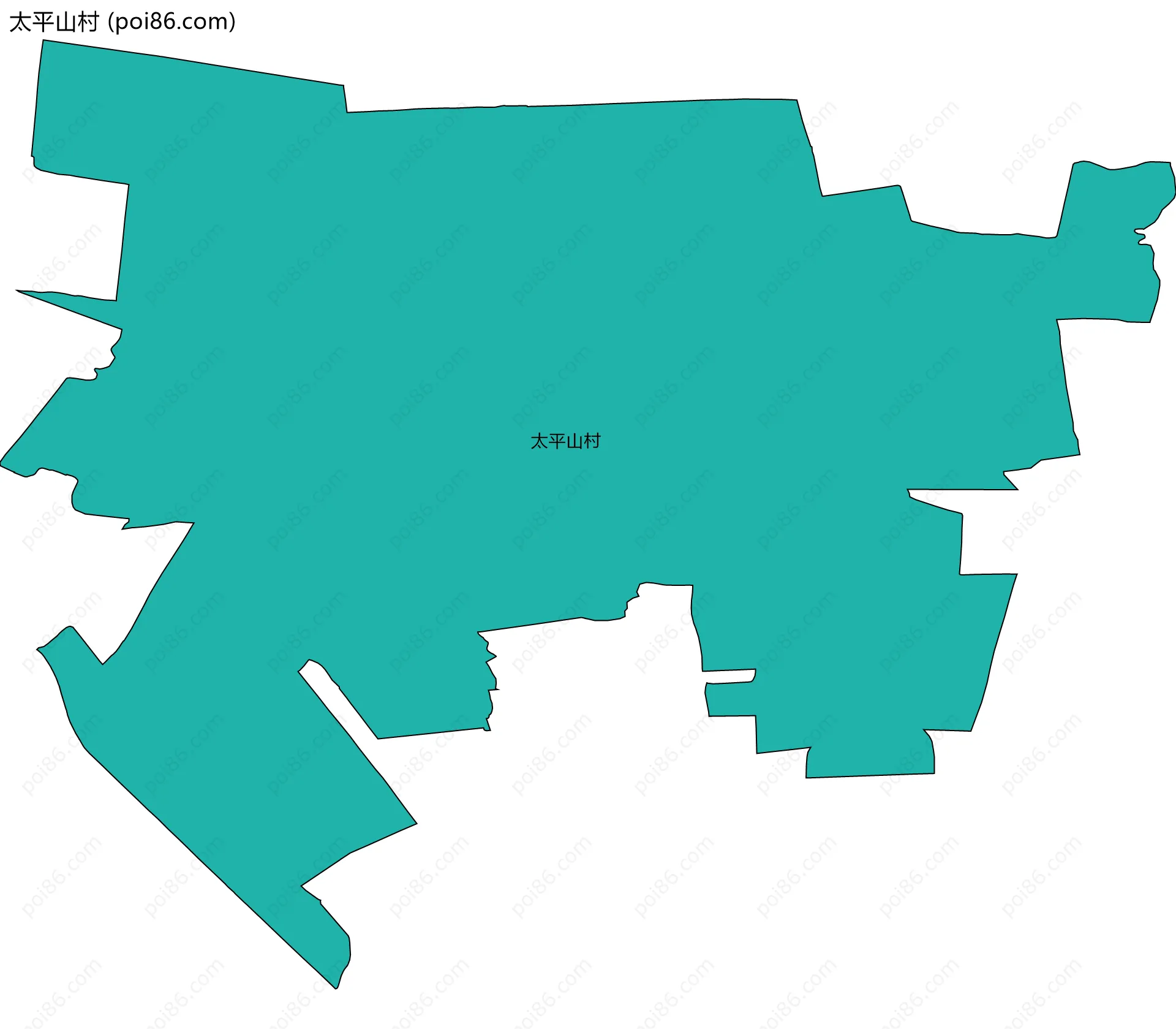 太平山村边界地图