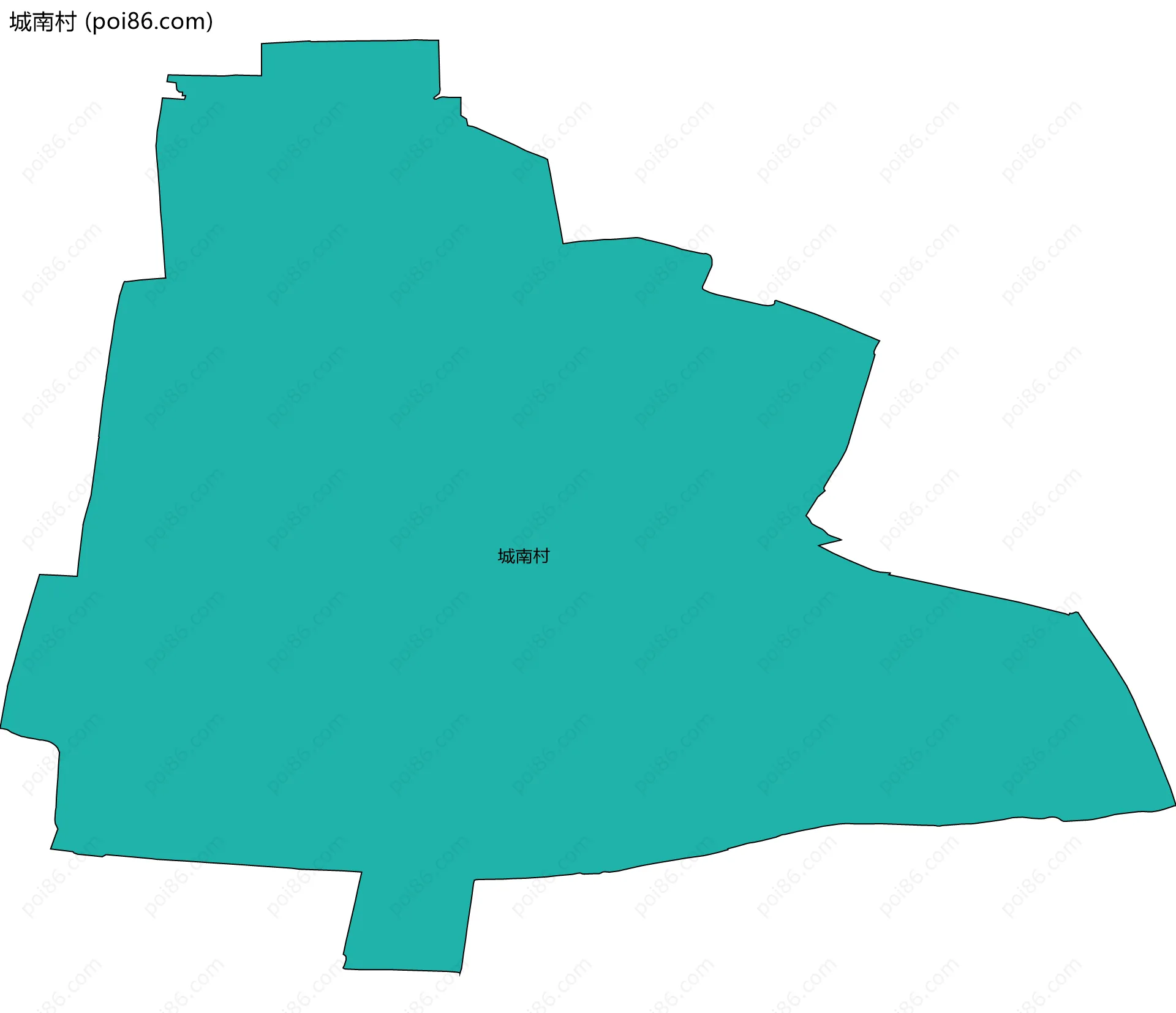 城南村边界地图
