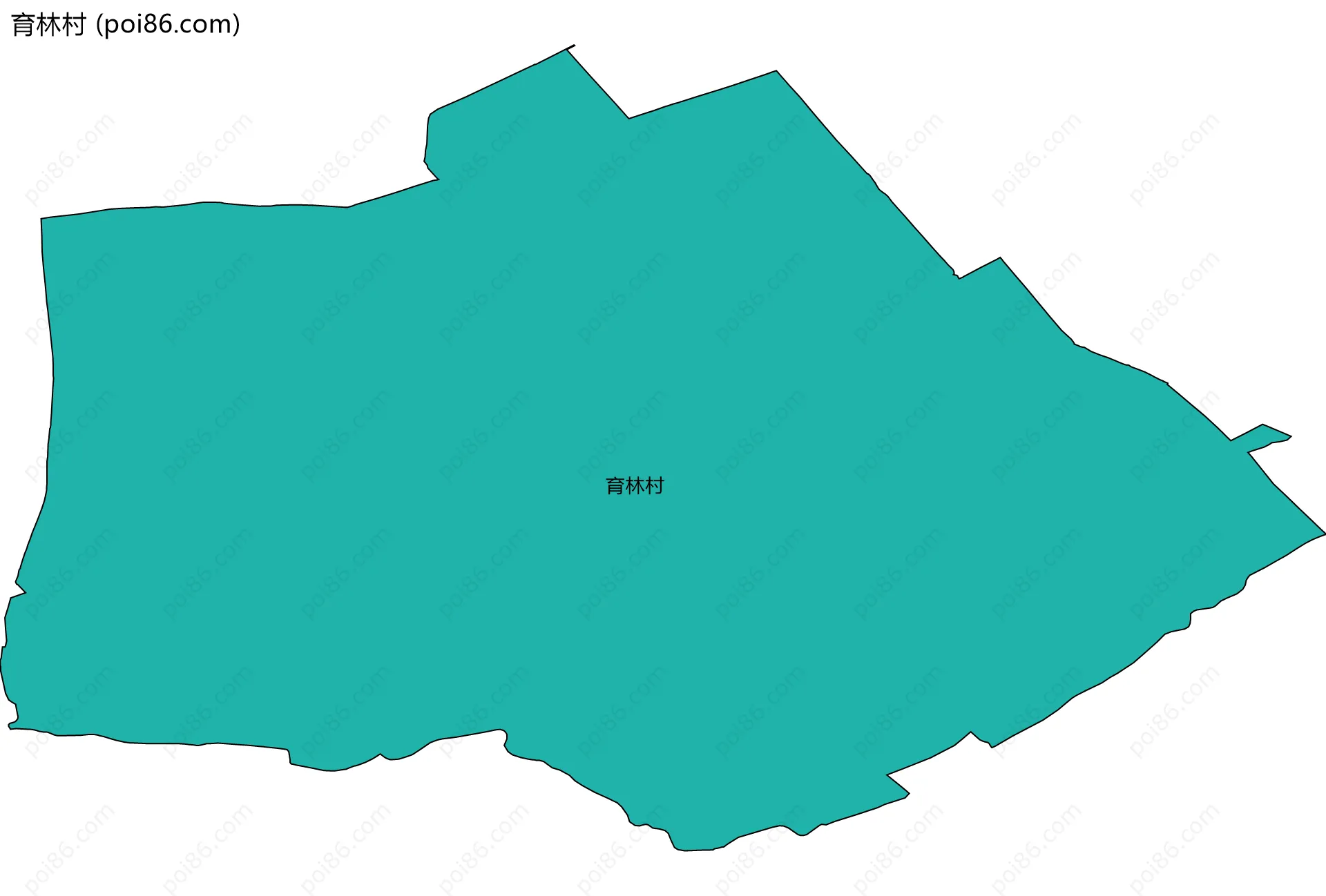 育林村边界地图