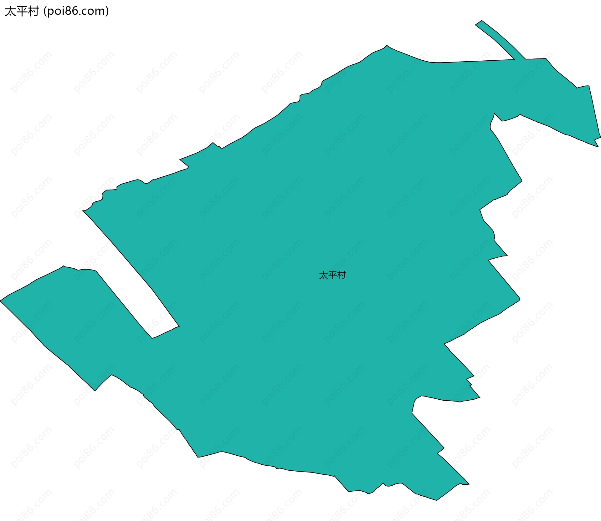 太平村边界地图