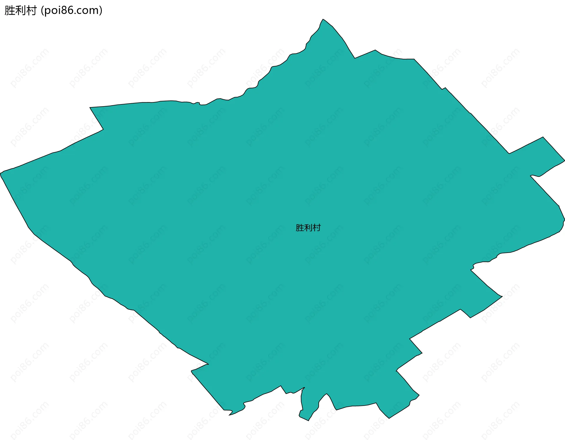 胜利村边界地图