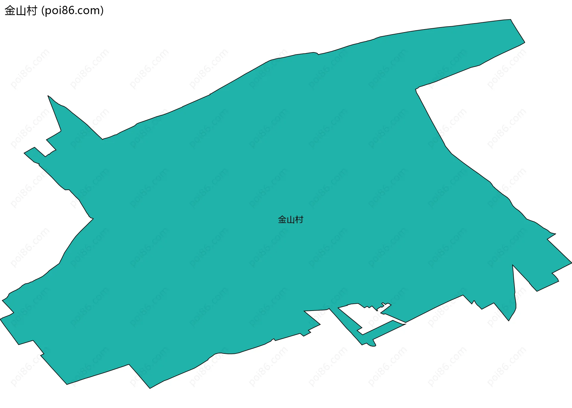 金山村边界地图