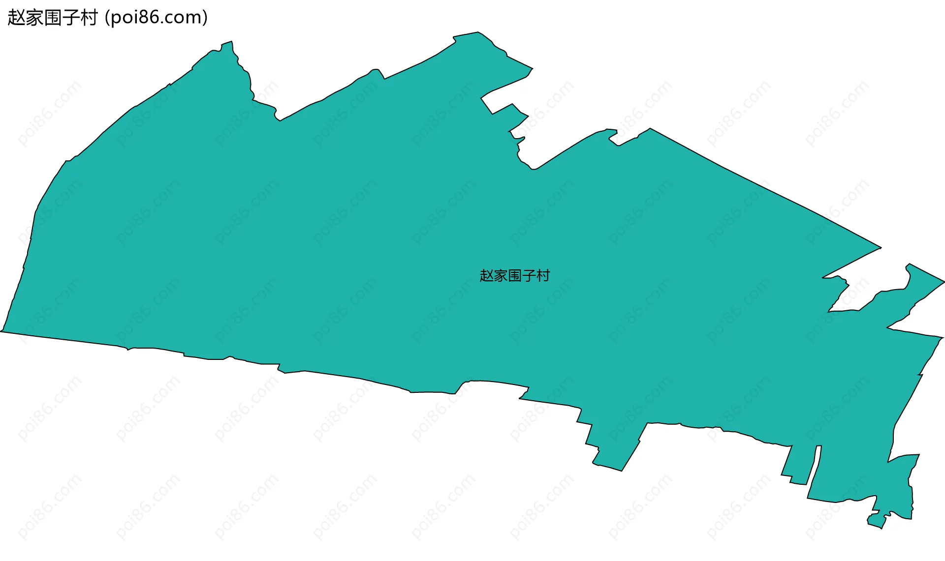 赵家围子村边界地图